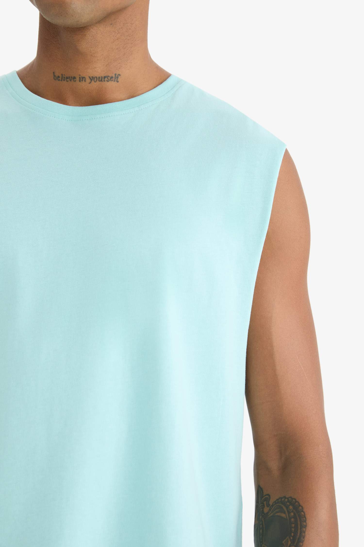 DeFactoFit спортивная футболка с круглым вырезом в стиле boxy fit