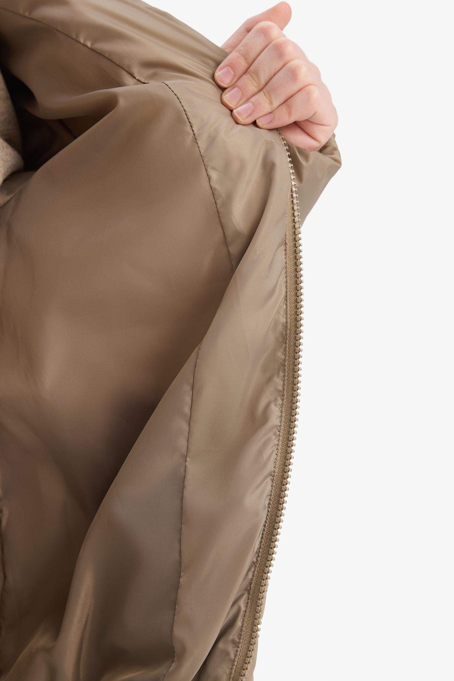 Boy Waterproof Hooded Zippered Puffer Jacket