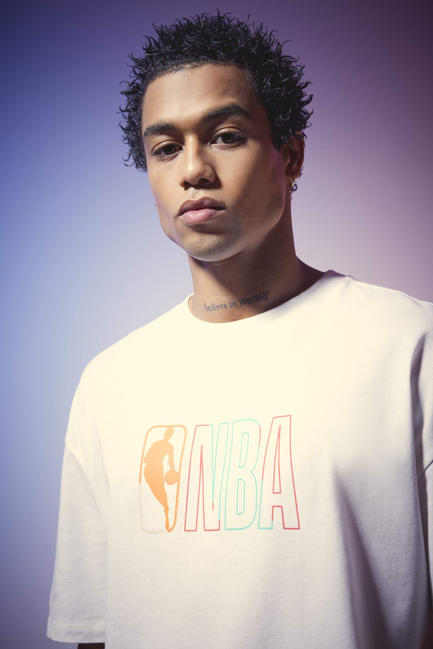 DeFactoFit NBA Wordmark Oversize Fit T-Shirt