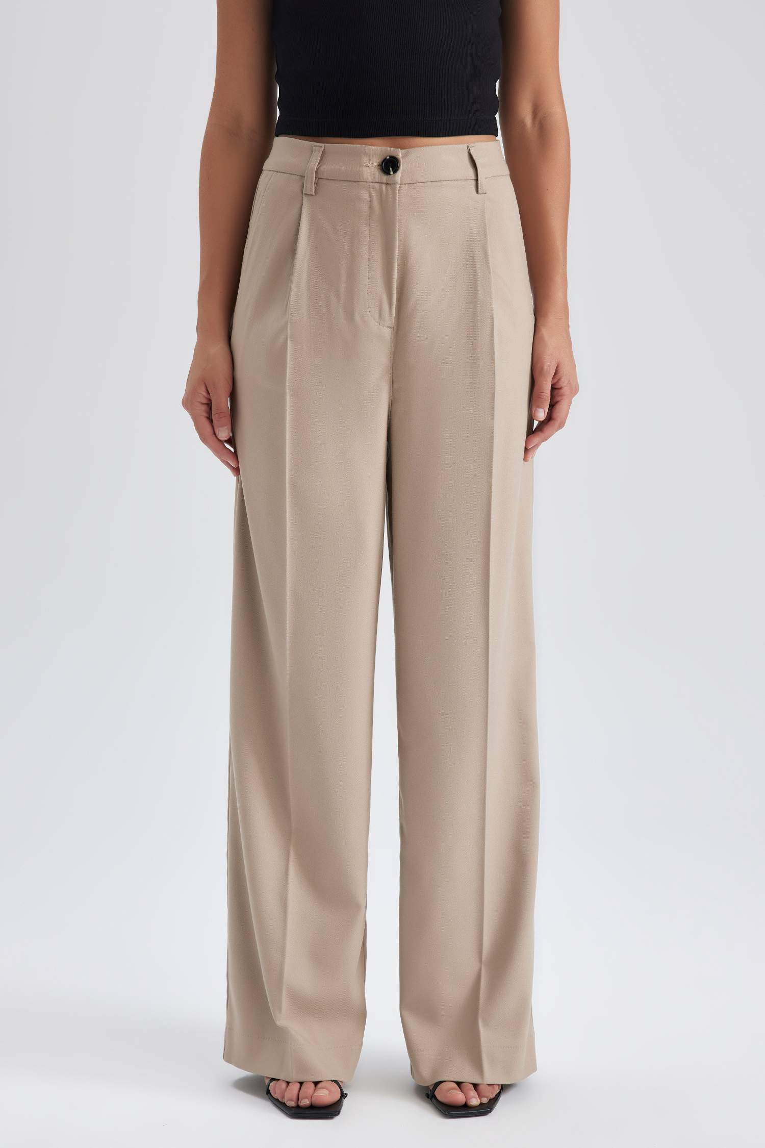 Брюки клеш широкие длинные