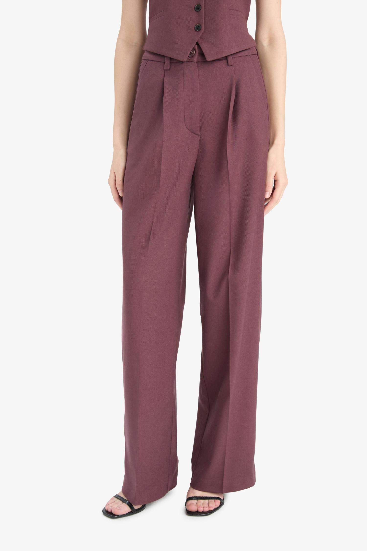 High Waist Wide Leg Trousers