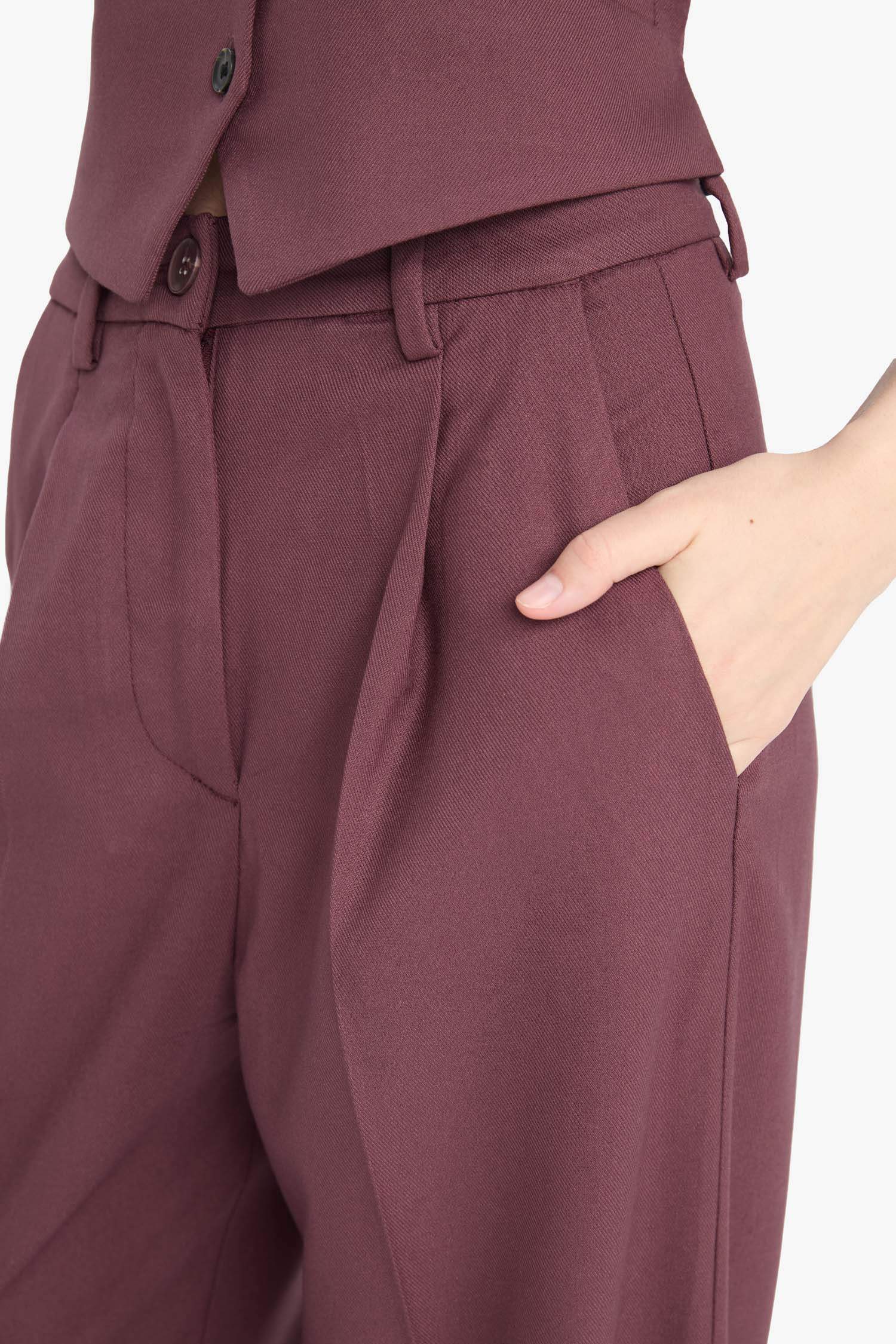 High Waist Wide Leg Trousers
