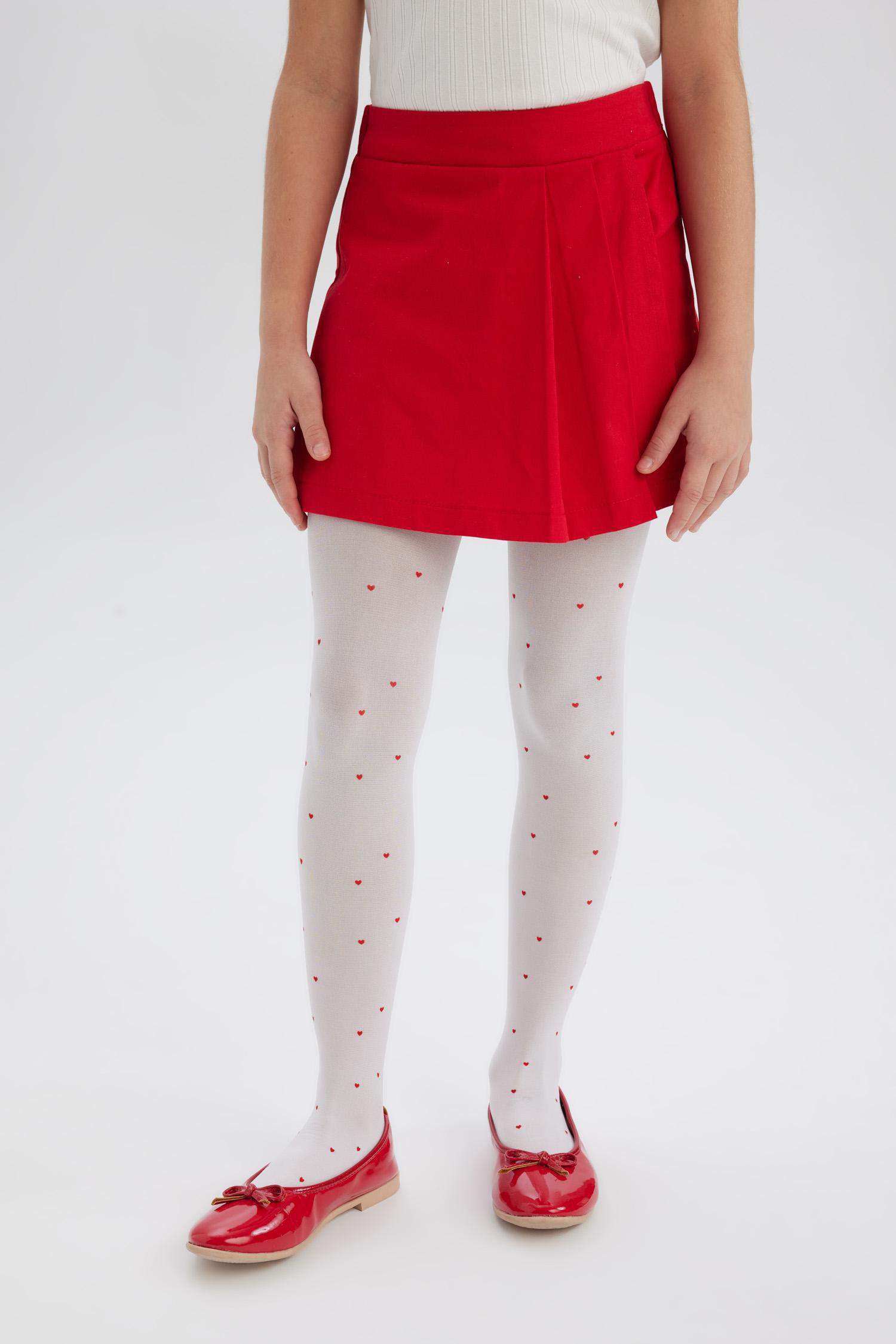 تنورة-شورت بنات من جبردين أحمر