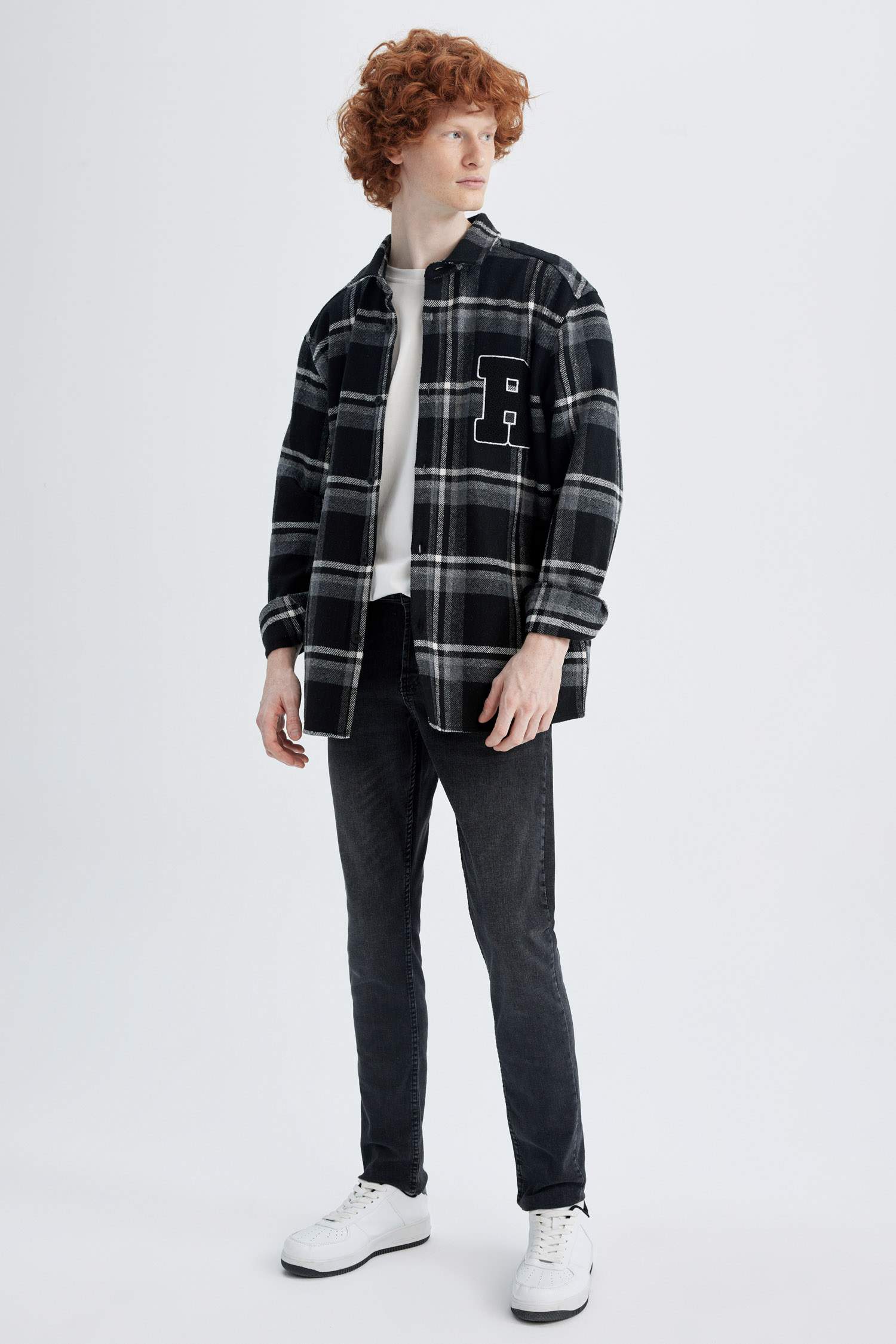 Сорочка з довгим рукавом свободного крою Woodcutter для чоловіків