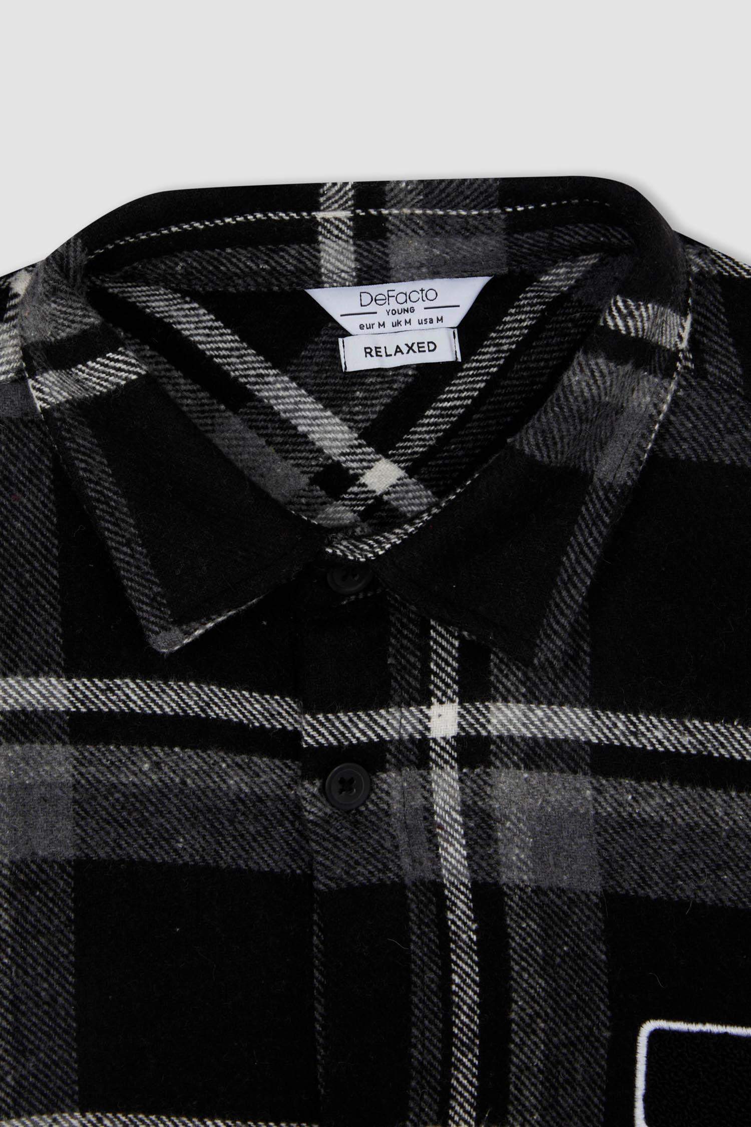 Сорочка з довгим рукавом свободного крою Woodcutter для чоловіків