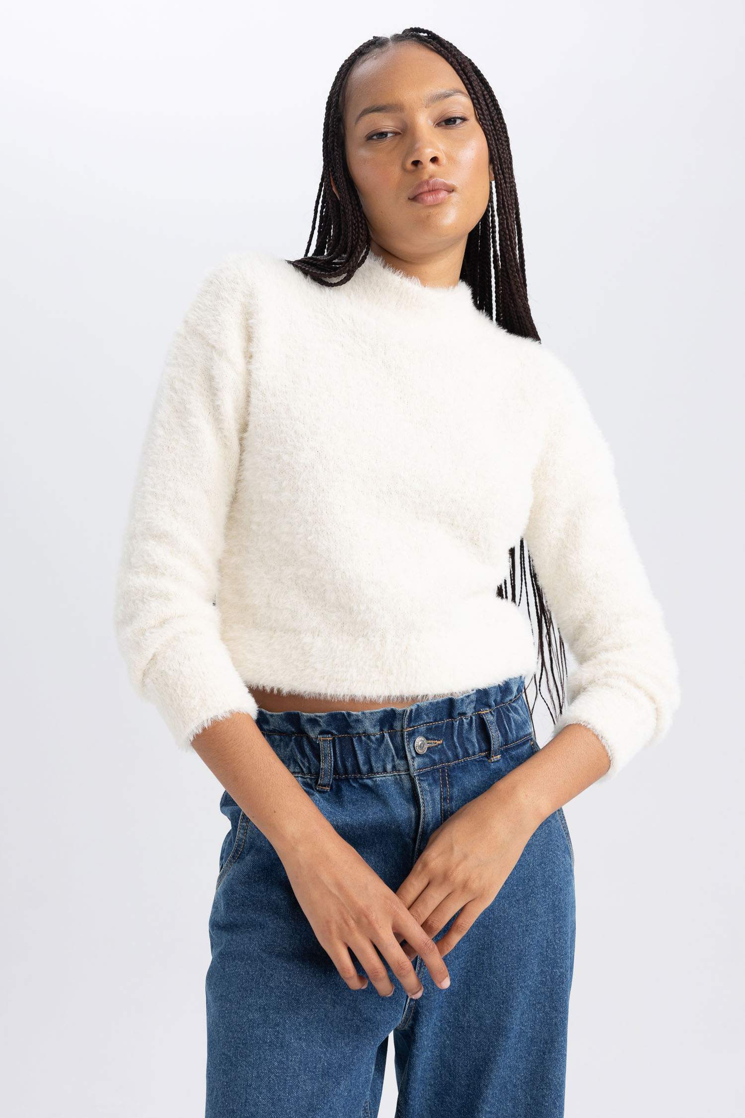 Regular Fit Yarım Balıkçı Yaka Triko Kazak