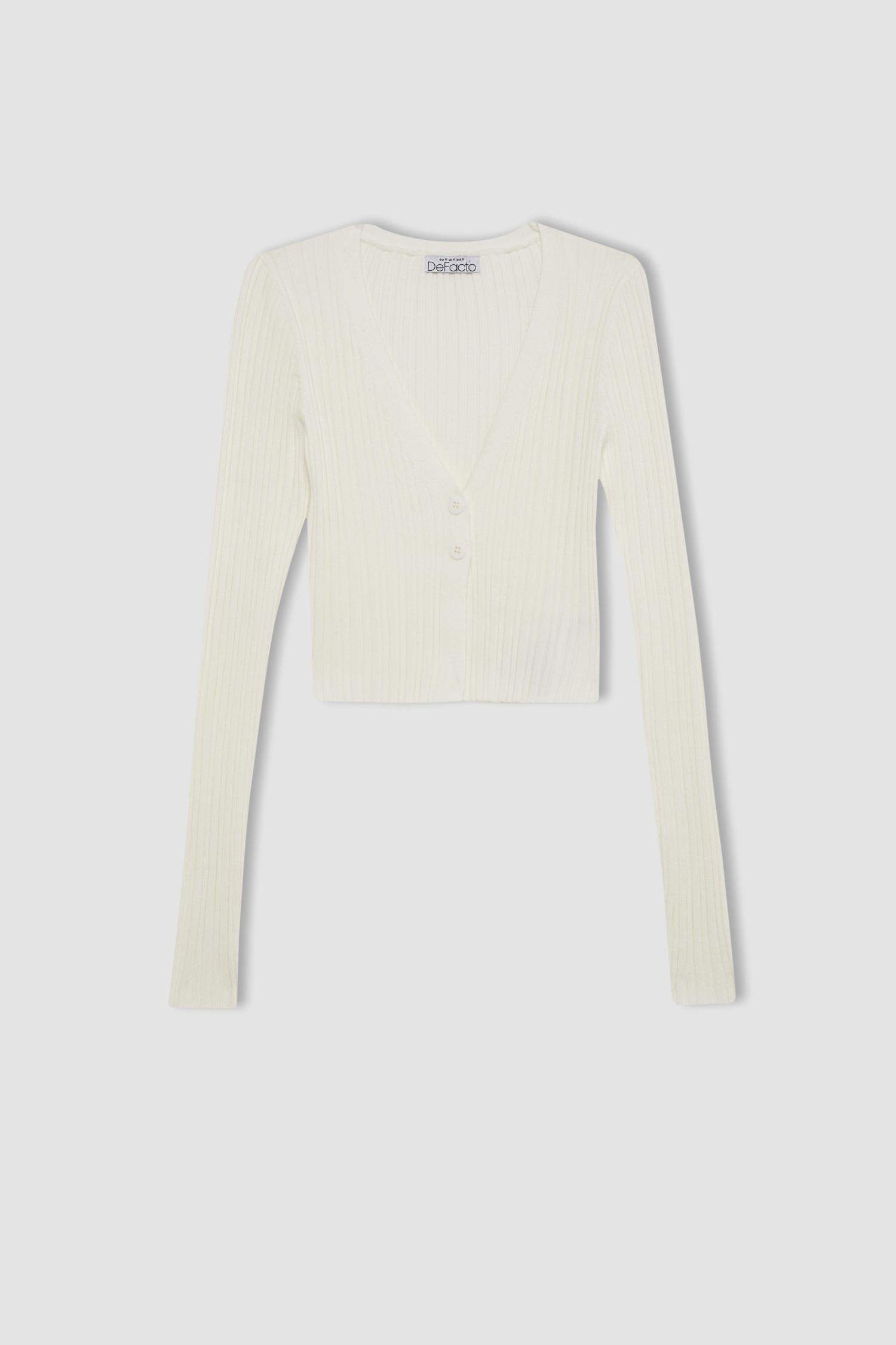 Regular Fit V-Neck Knitwear Cardigan