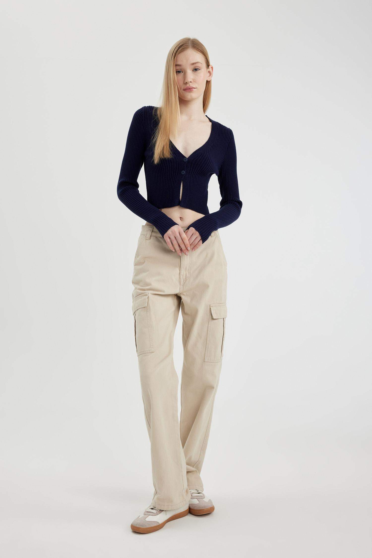 Regular Fit V-Neck Knitwear Cardigan