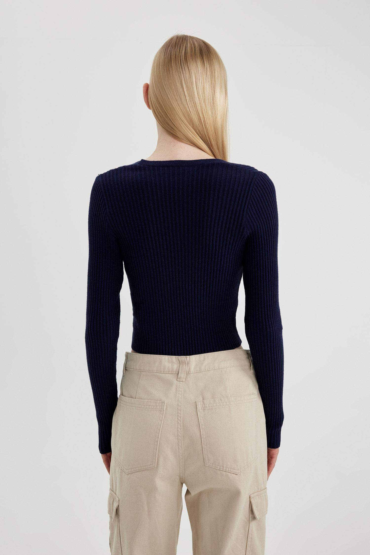 Regular Fit V-Neck Knitwear Cardigan