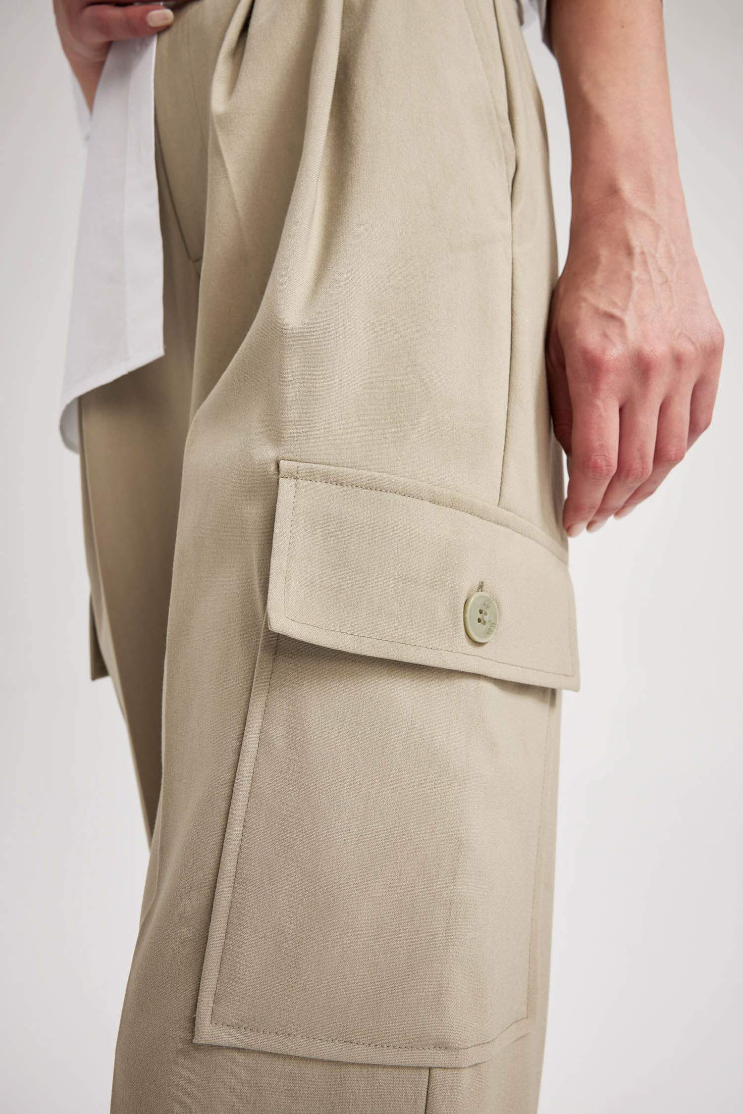 Брюки карго широкие