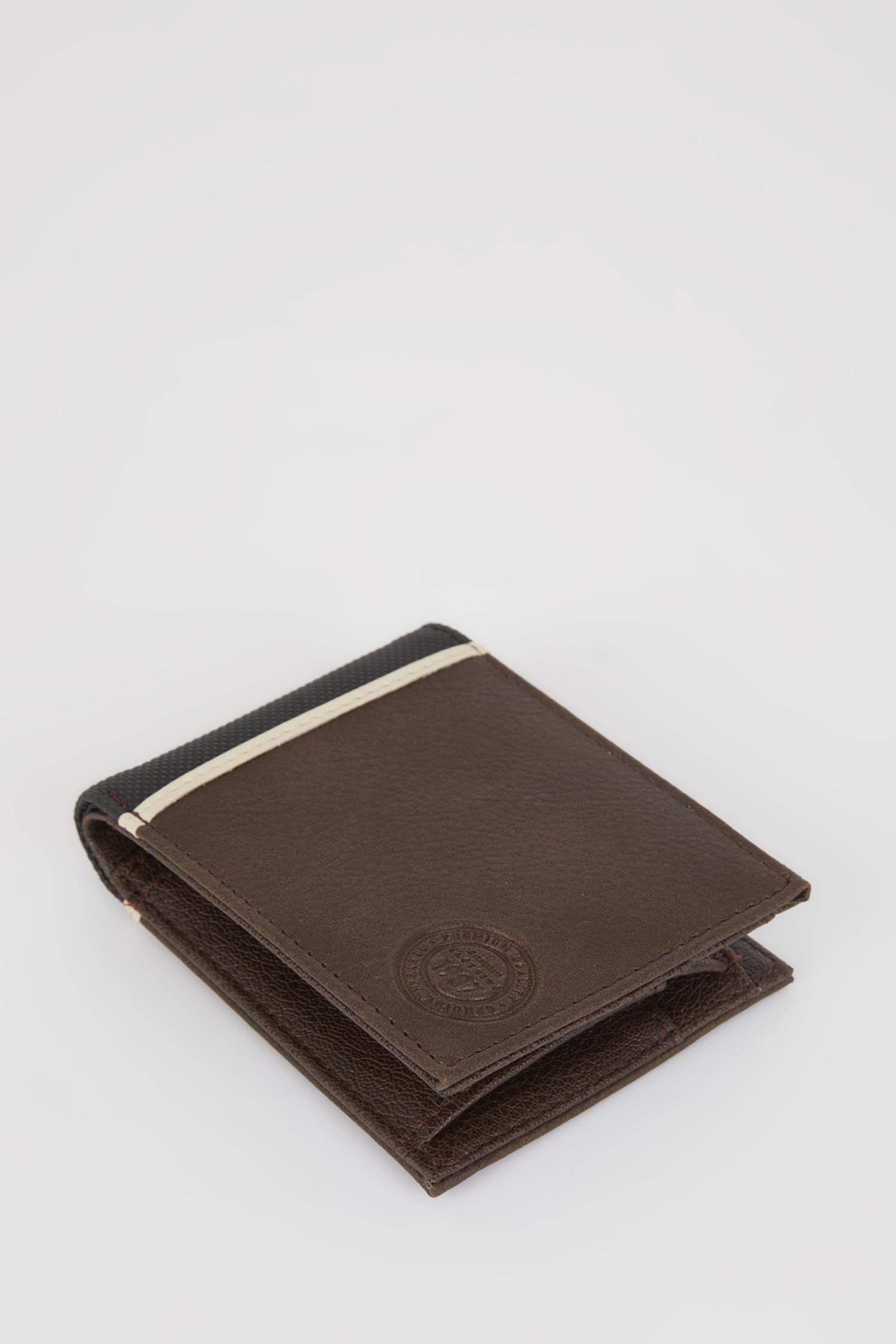 Brown Man Men Faux Leather Wallet 2784404 DeFacto