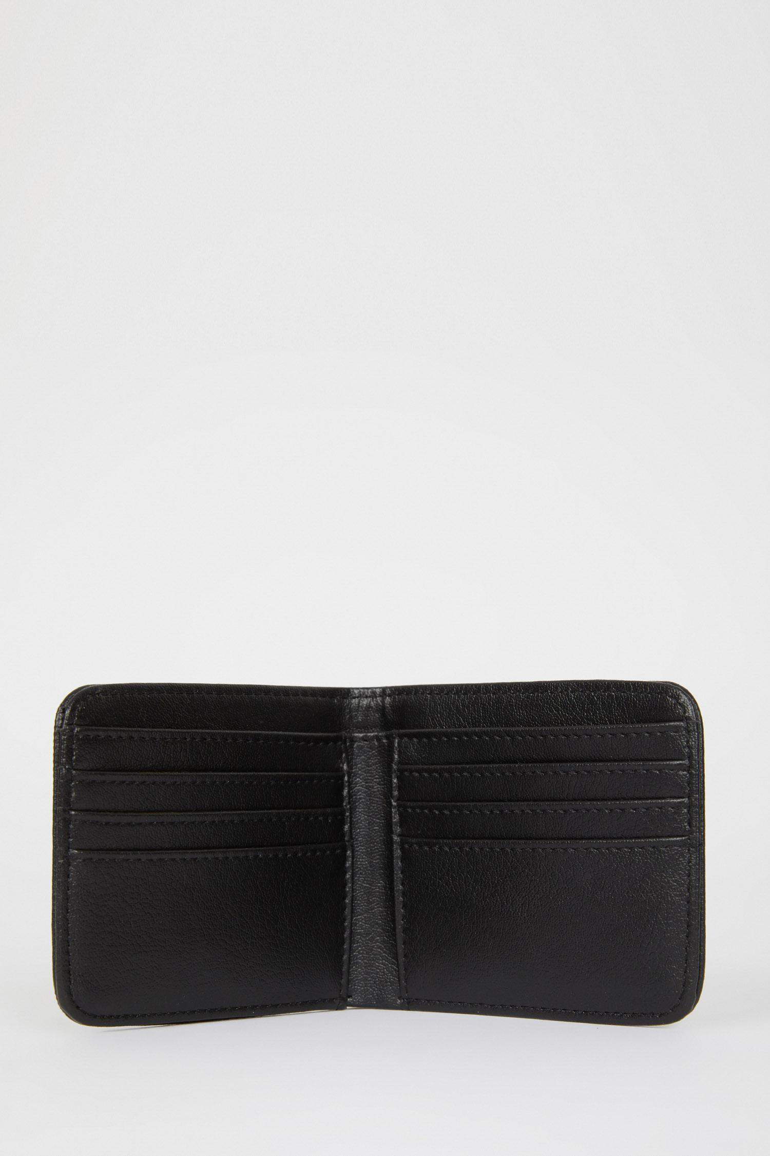 Black MEN Men Faux Leather Wallet 2784416 DeFacto