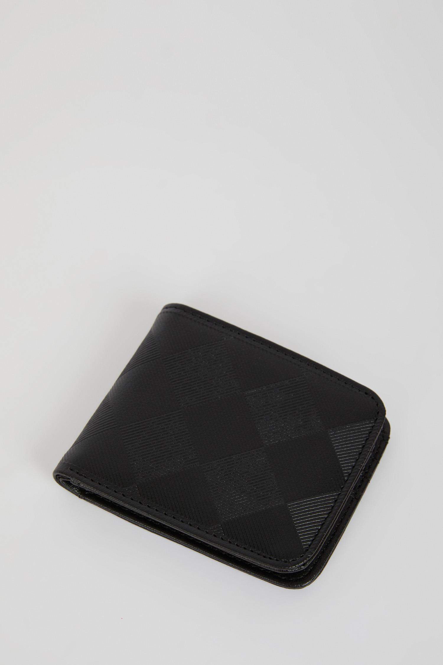 Black MEN Men Faux Leather Wallet 2784416 DeFacto