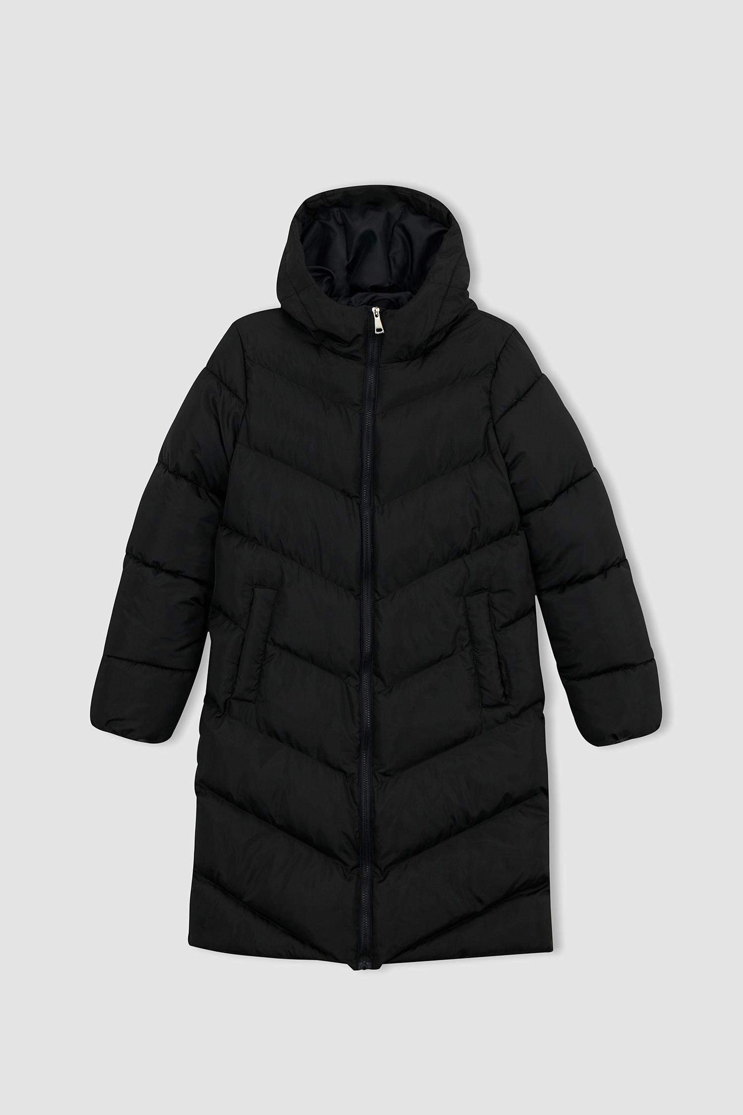 Black WOMEN Waterproof Standard Fit Hooded Thick Parka Coat 2772032 ...