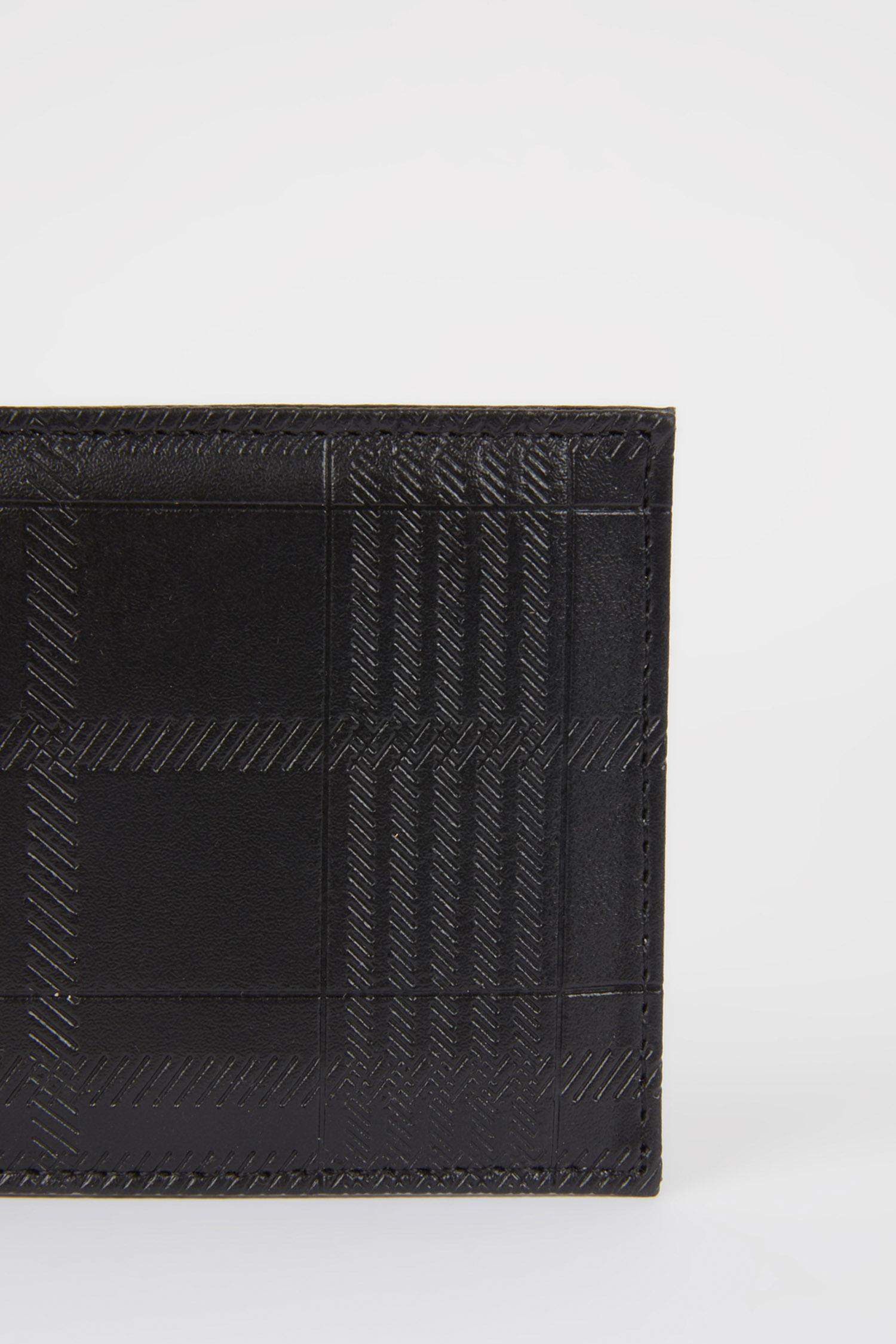 Black MEN Men Faux Leather Wallet 2784428 DeFacto