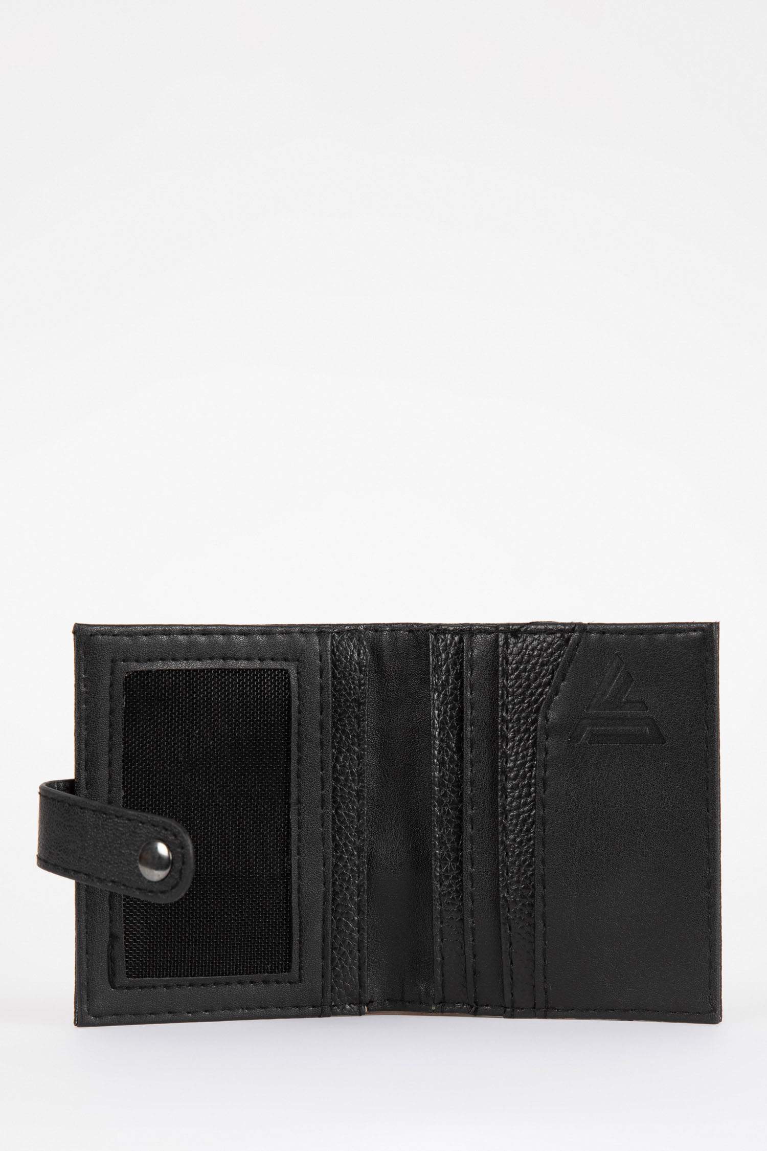 Black MEN Men Faux Leather Wallet 2784411 DeFacto