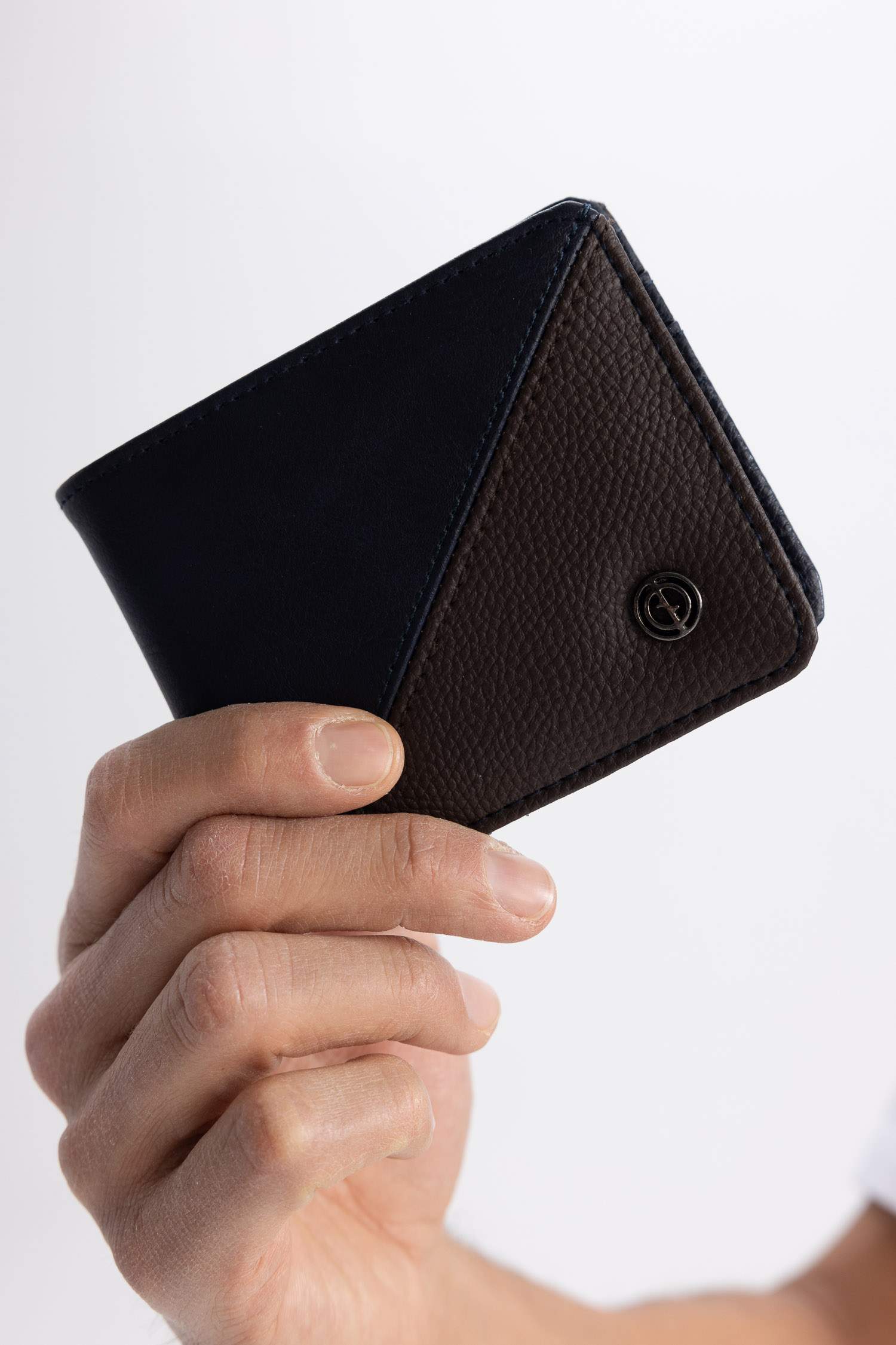 Navy MEN Men Faux Leather Wallet 2784425 DeFacto