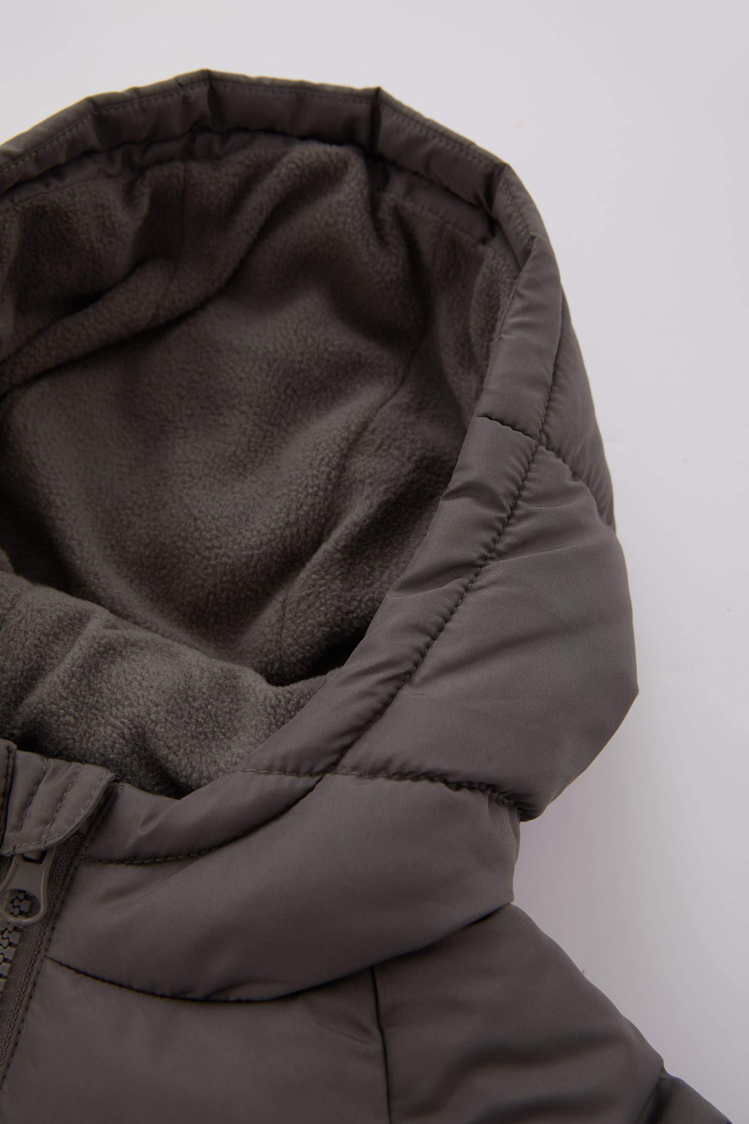 Baby Boy Hooded Fleece Lined Puffer Jacket