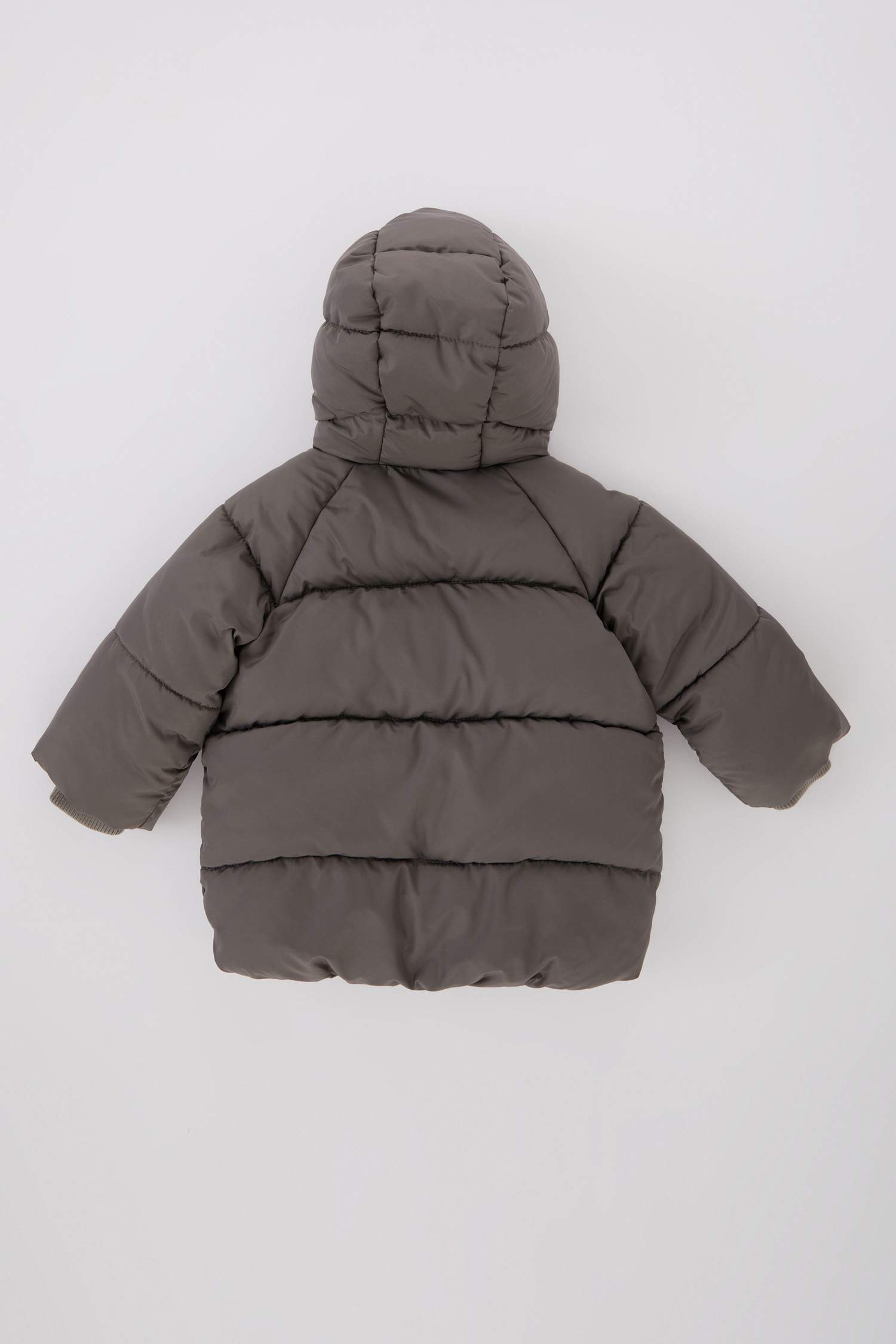 Baby Boy Hooded Fleece Lined Puffer Jacket