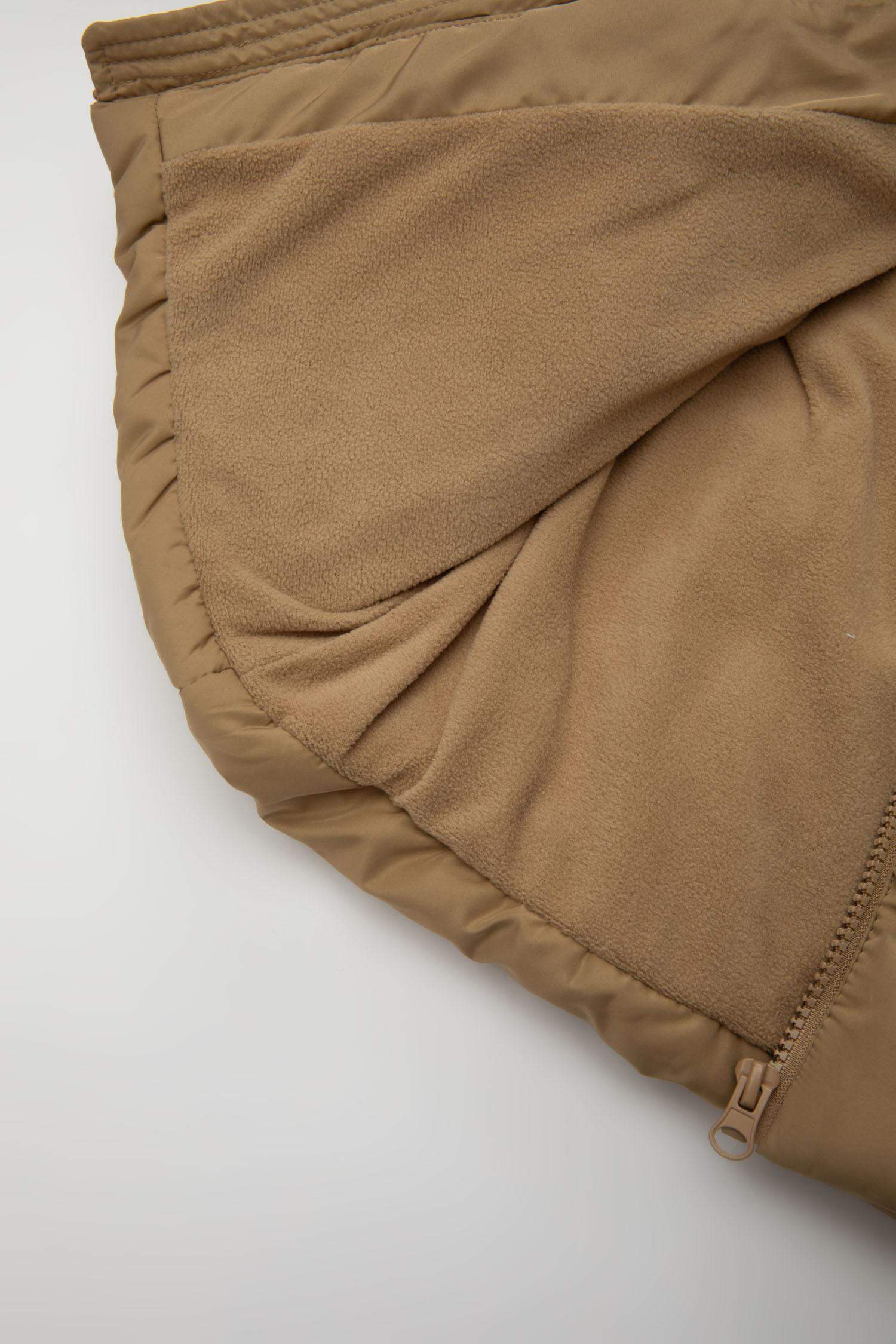 Erkek Bebek Su Geçirmez Ribana Kollu Kapüşonlu Polar Astar Fermuarlı Cepli Şişme Mont