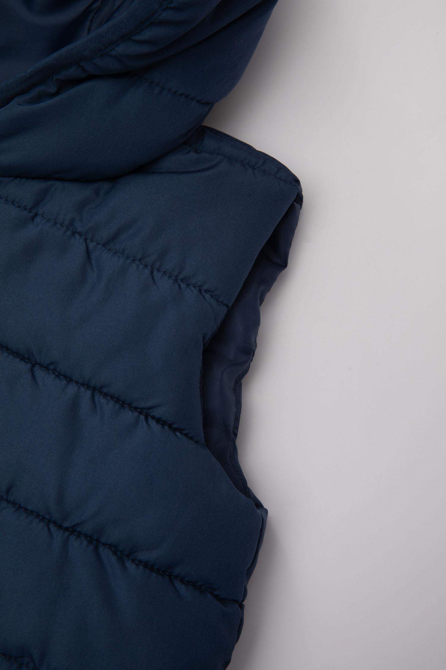 Erkek Bebek Su İtici Kapüşonlu Fermuarlı Cepli Şişme Yelek