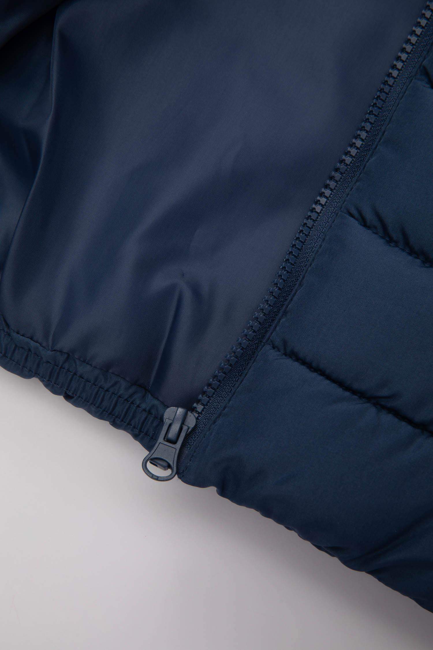 Erkek Bebek Su İtici Kapüşonlu Fermuarlı Cepli Şişme Yelek