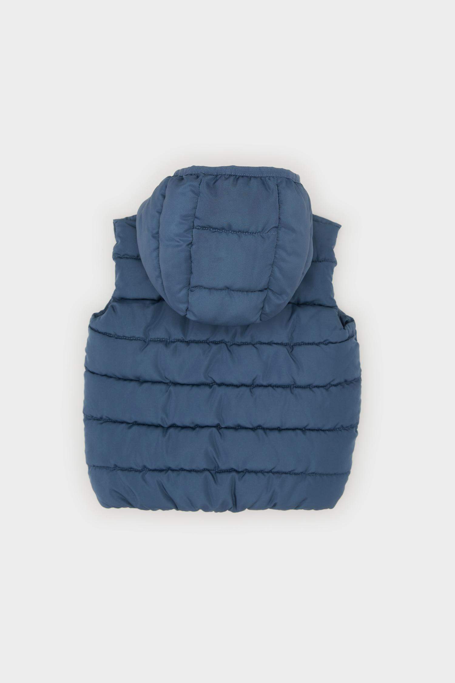 Baby Boy Hooded Zippered Waterproof Puffer Vest