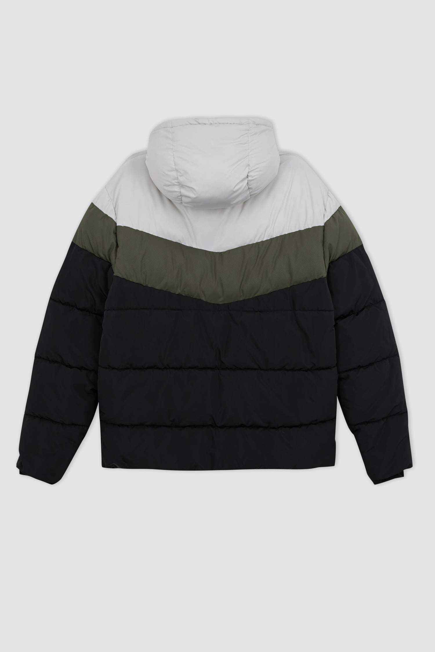 Su İtici Şişme Mont Kapüşonlu Fermuarlı Çift Cepli