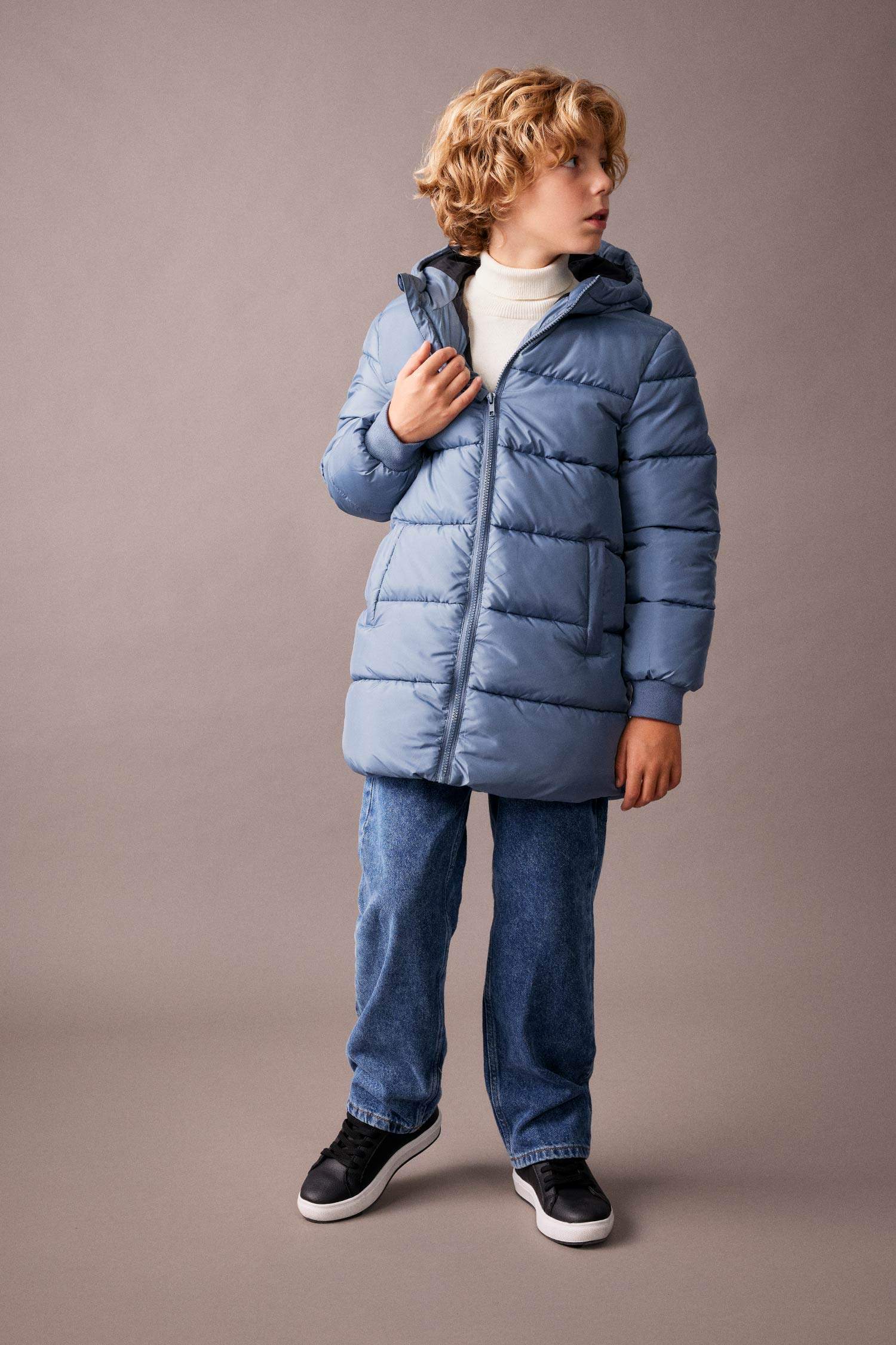 Парка водоотталкивающая ткань стандартного кроя для мальчиков