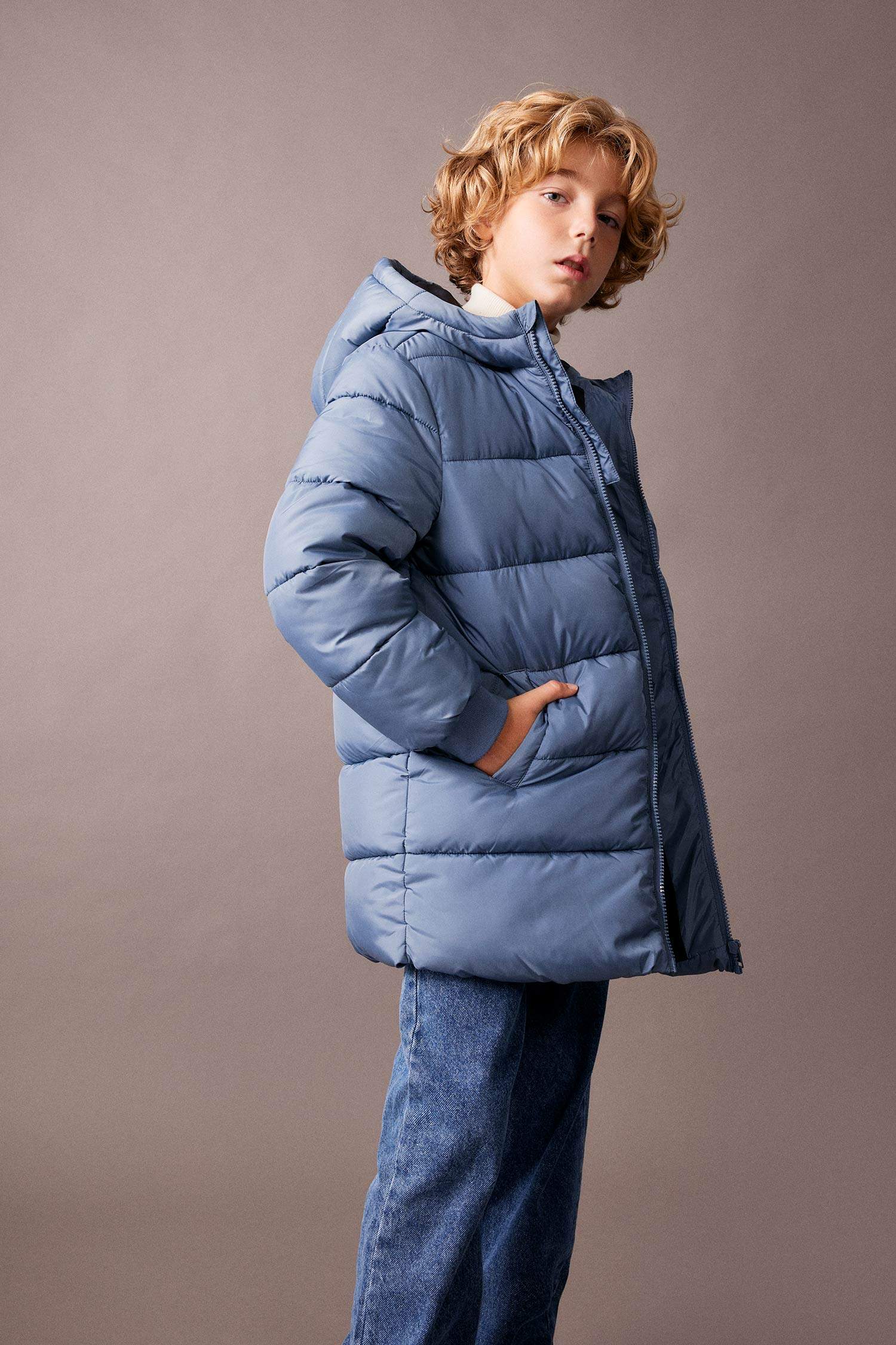 Парка водоотталкивающая ткань стандартного кроя для мальчиков