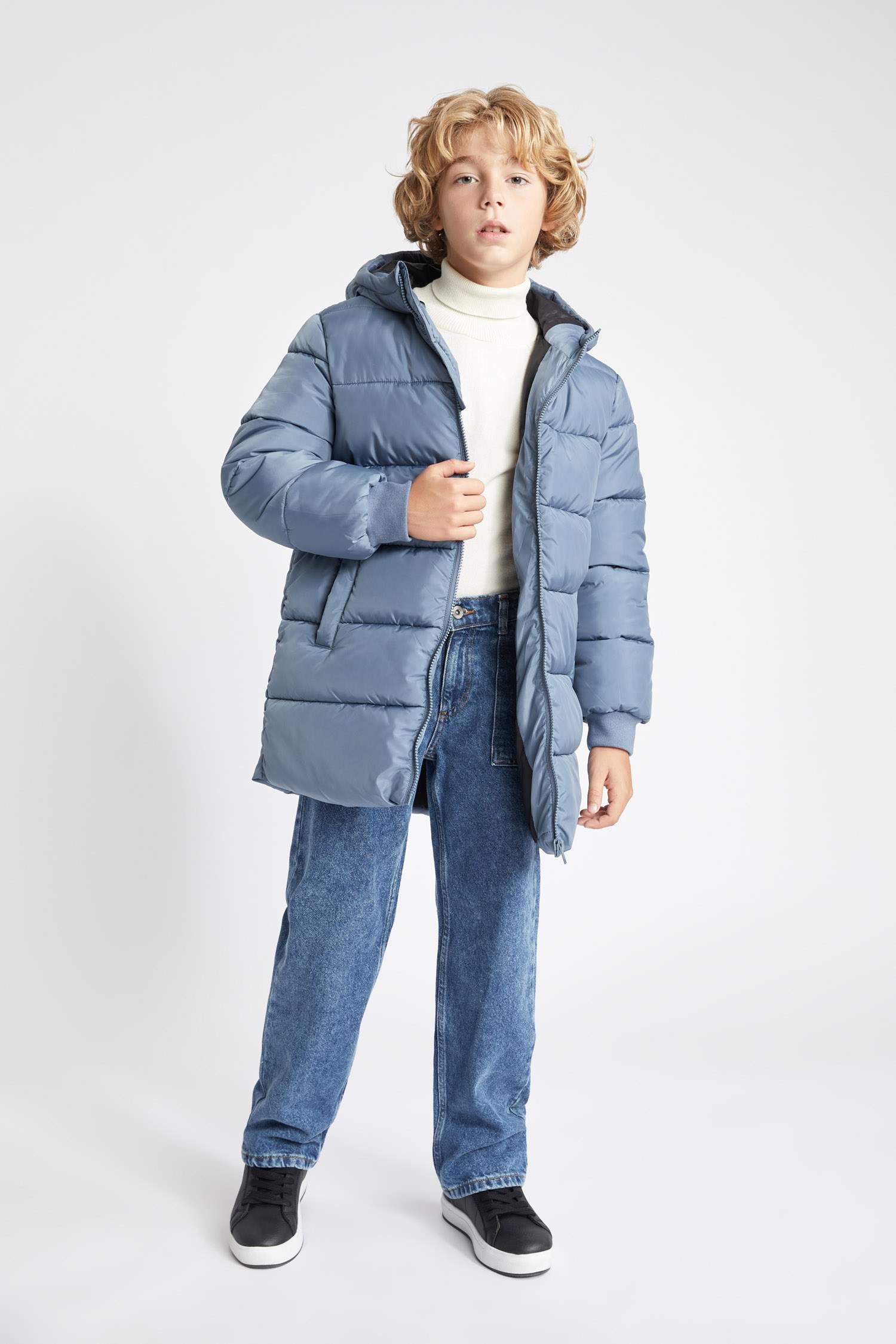 Парка водоотталкивающая ткань стандартного кроя для мальчиков