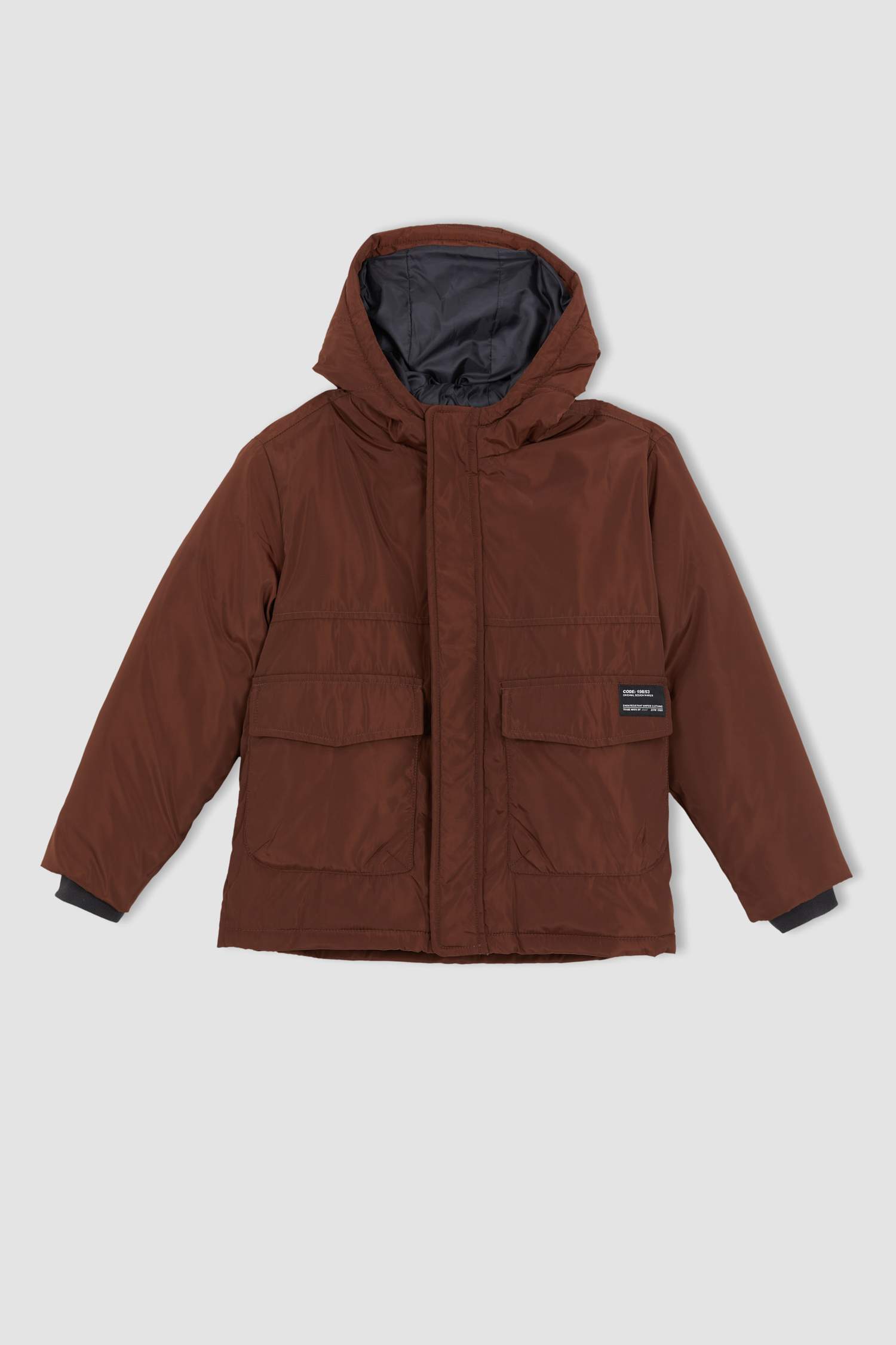 Erkek Çocuk Su İtici Kapüşonlu Mont