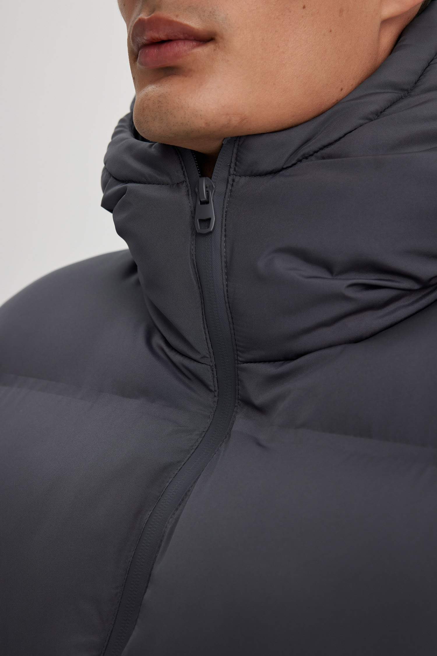 Su İtici Şişme Mont Kapüşonlu Fermuarlı Cepli