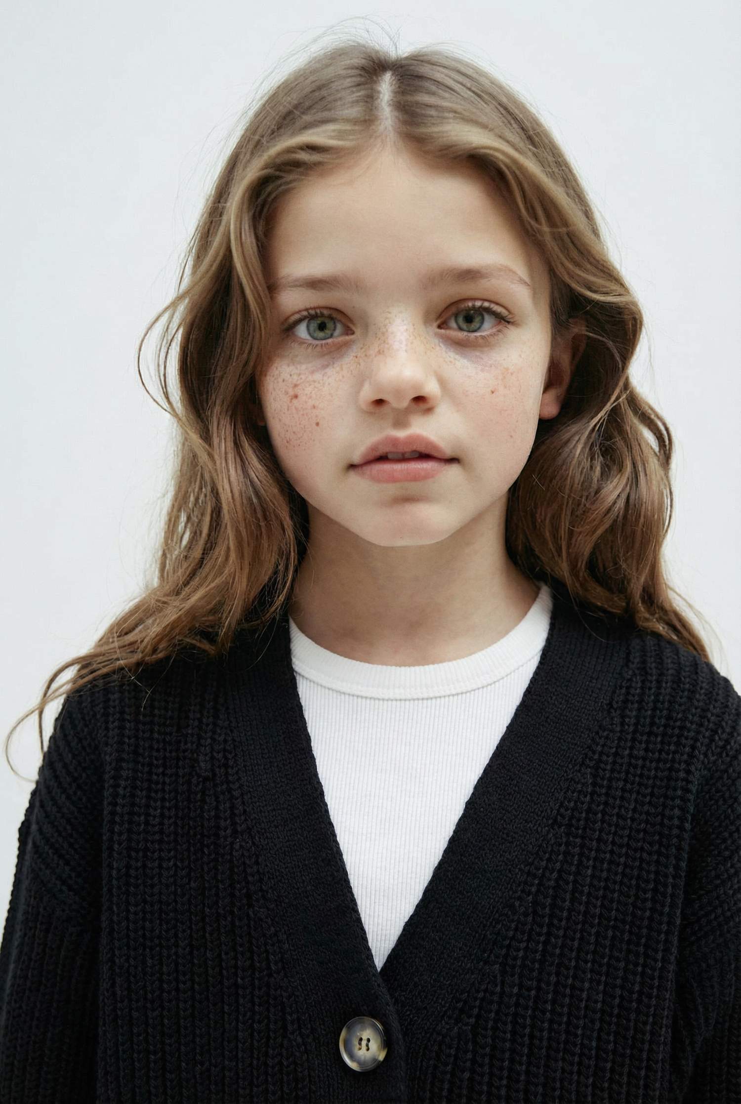 Cardigan en tricot à col en V