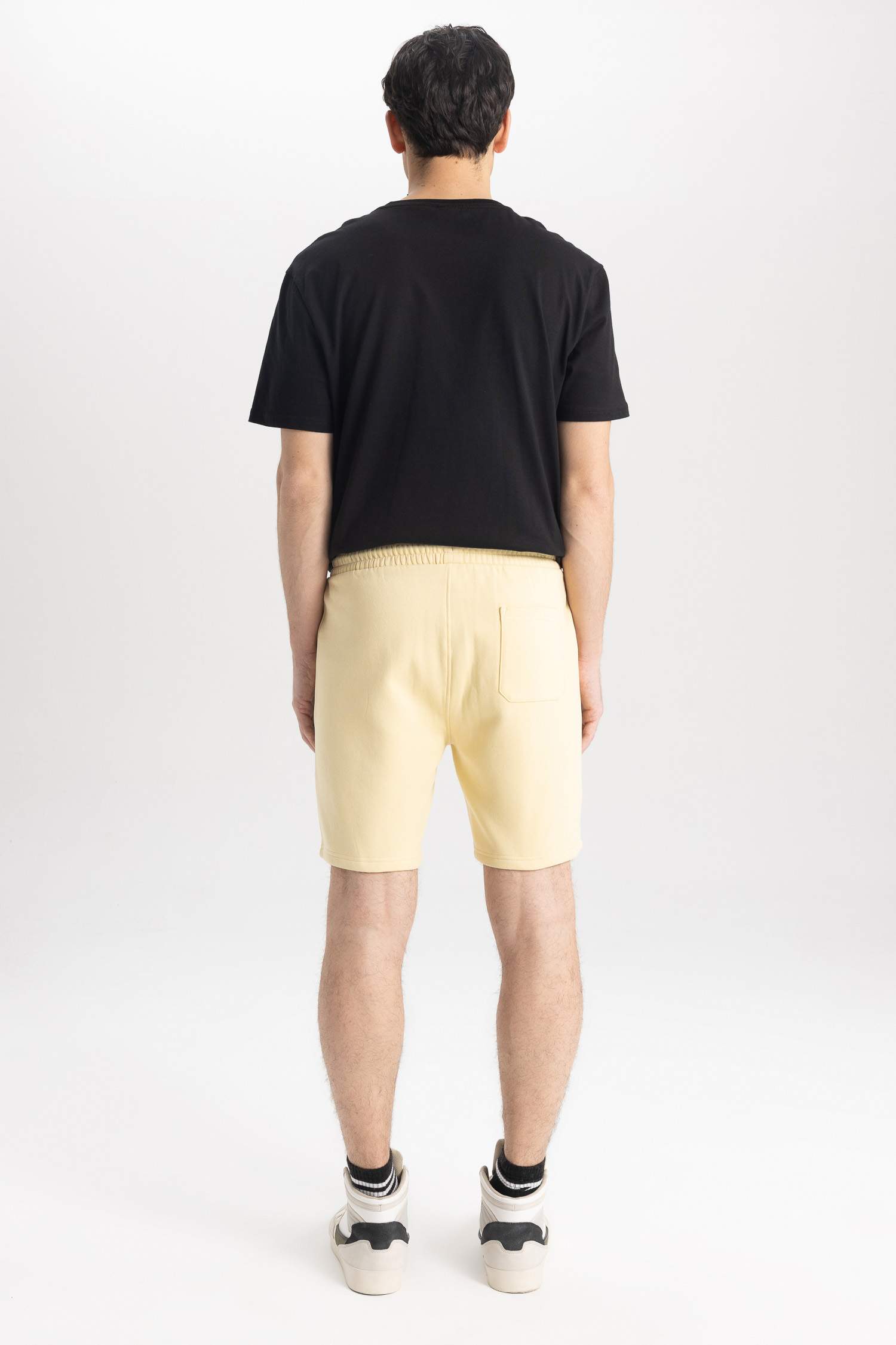 Regular Fit Thin Sweatshirt Fabric Shorts