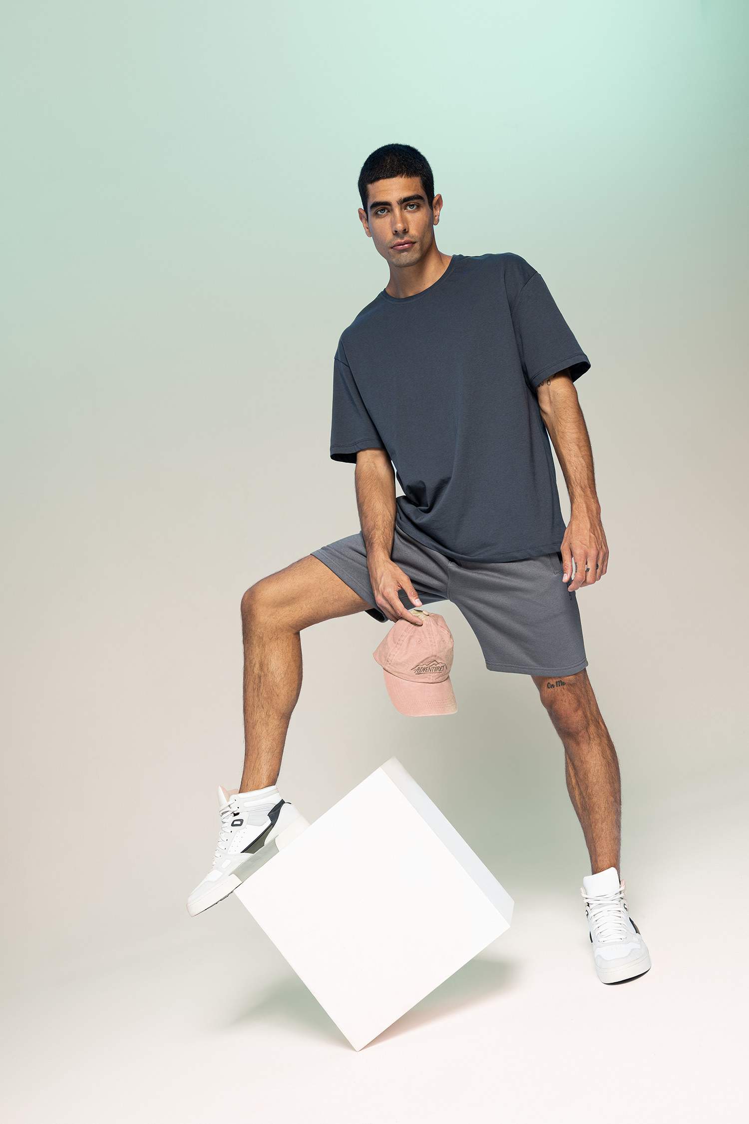 Regular Fit Thin Sweatshirt Fabric Shorts