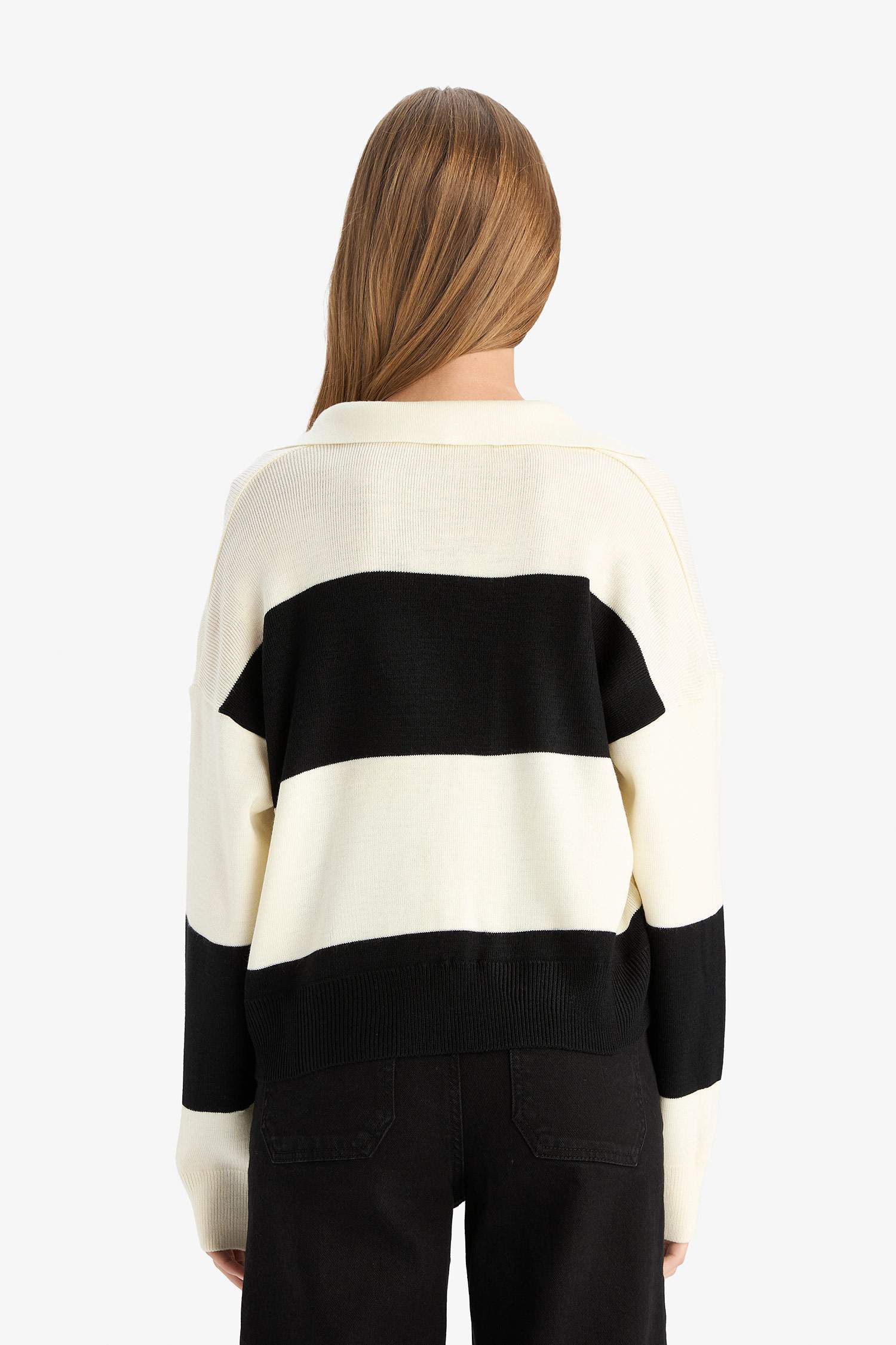 Pull à col polo Coupe régulière