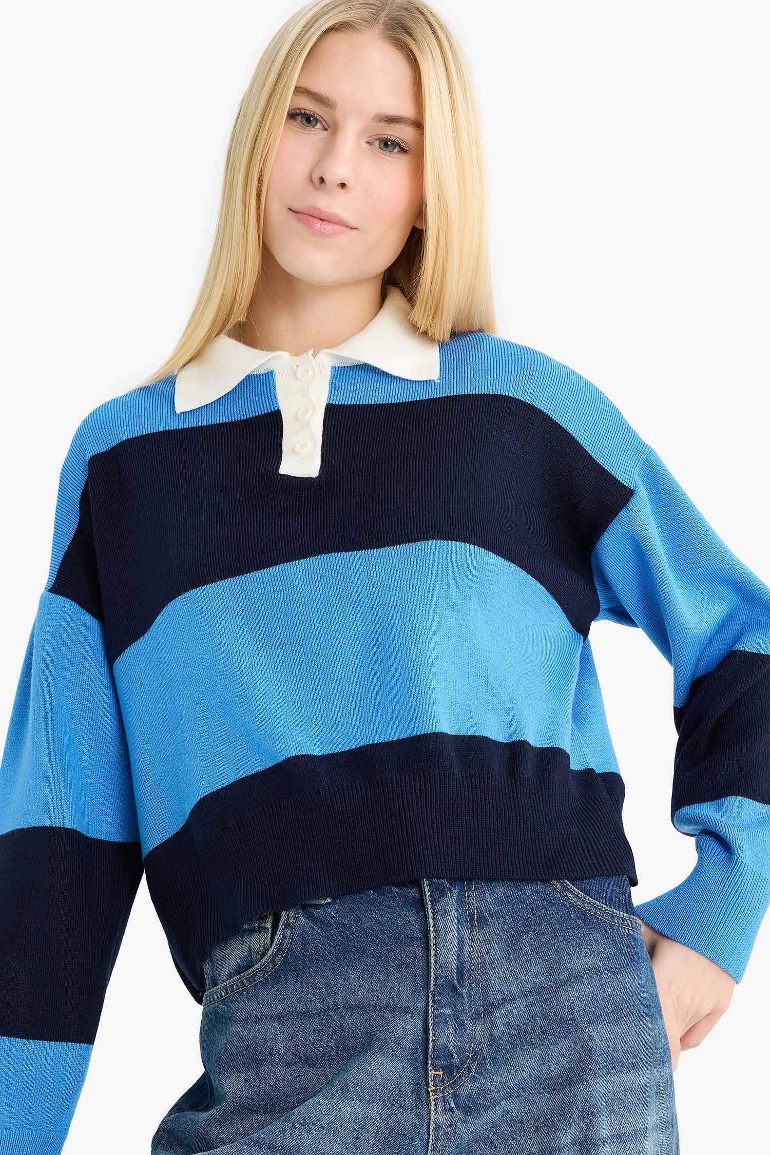 Pull à col polo Coupe régulière