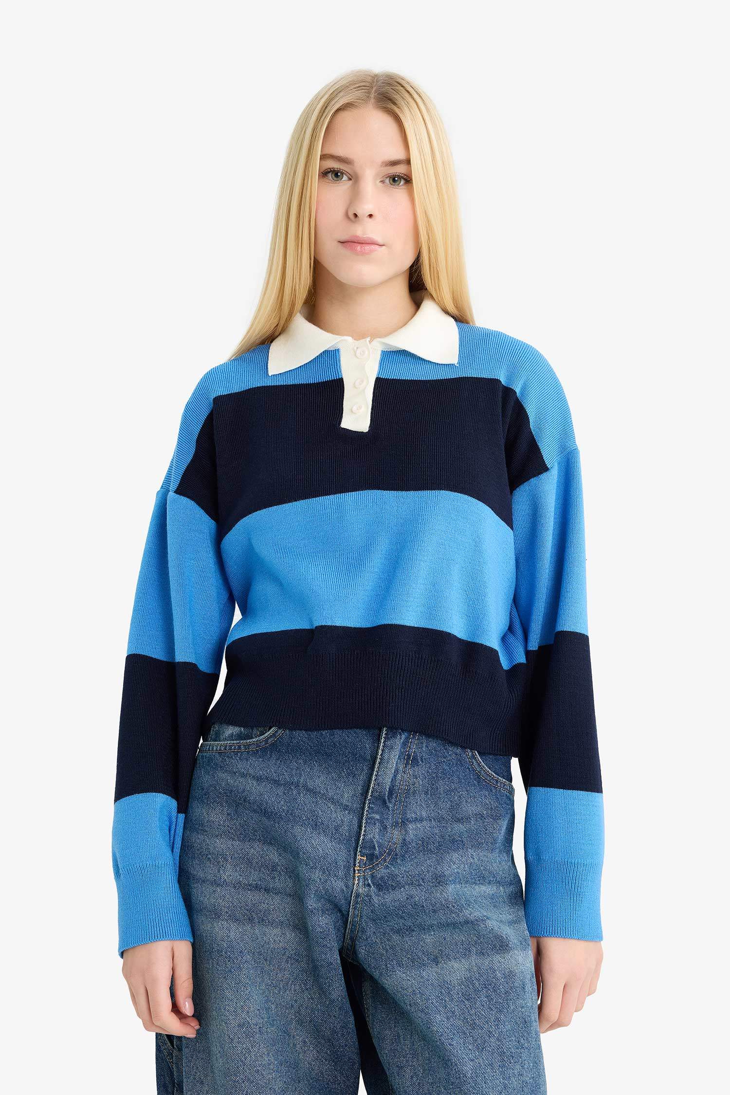 Pull à col polo Coupe régulière