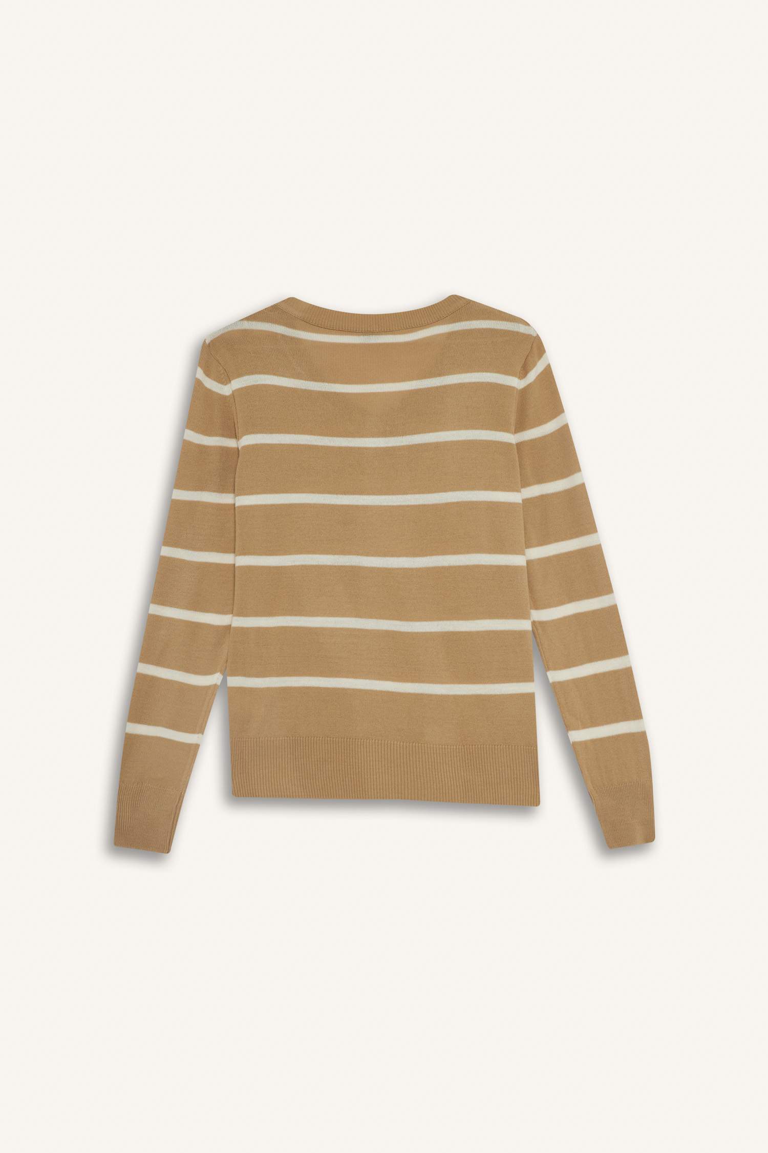 релакс пішімі v жаға трикотаж Пулловер