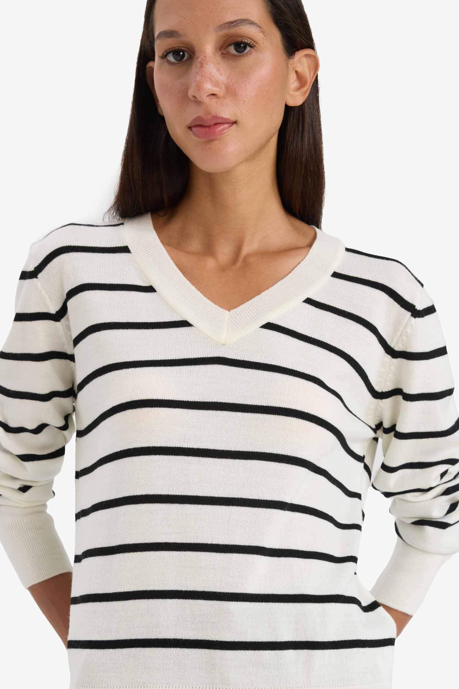 Relax Fit V-Neck Knit Pullover