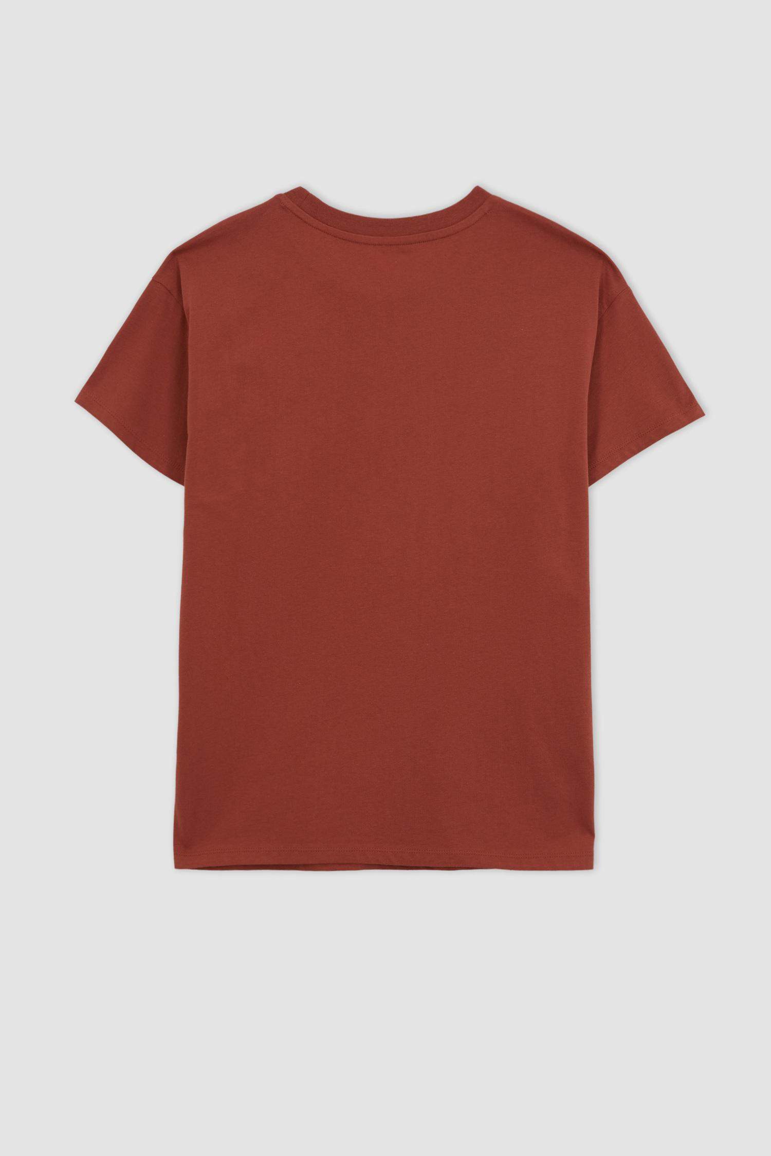 Oversize Fit  Slogan Printed Sports T-Shirt