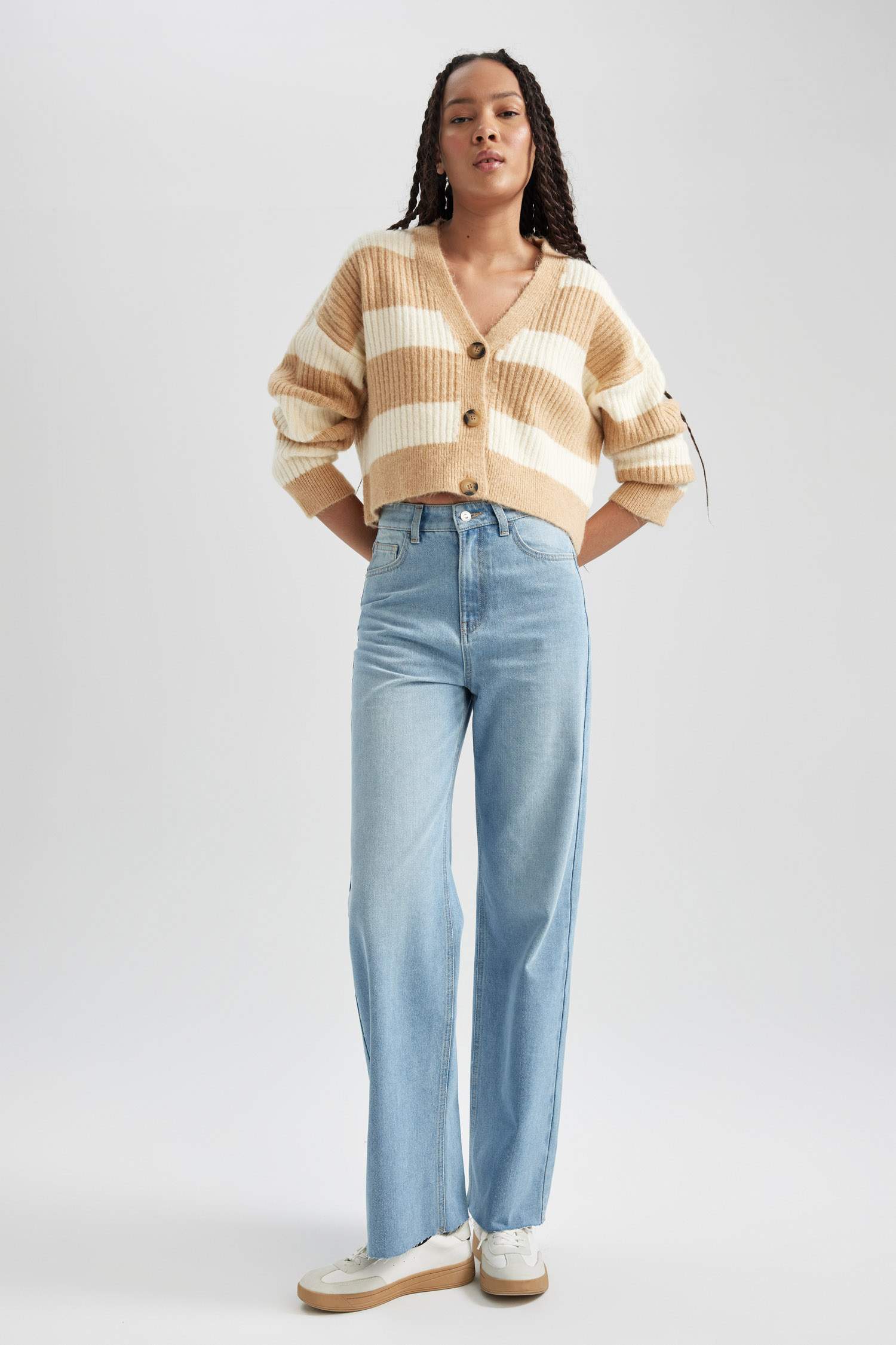 Regular Fit V-Neck Knitwear Cardigan