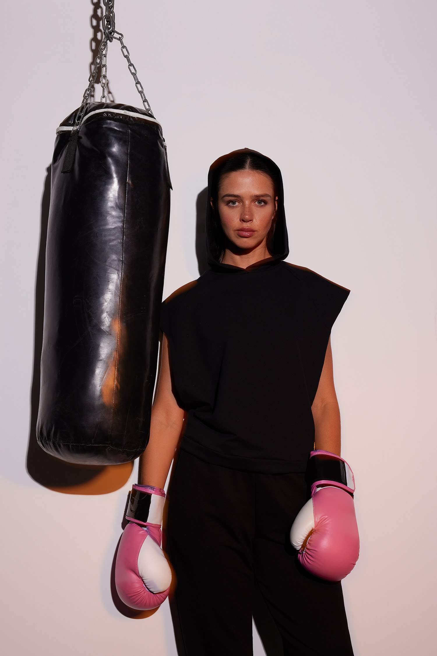 DeFactoFit Oversize Fit Hooded Sports Cotton Tank Top