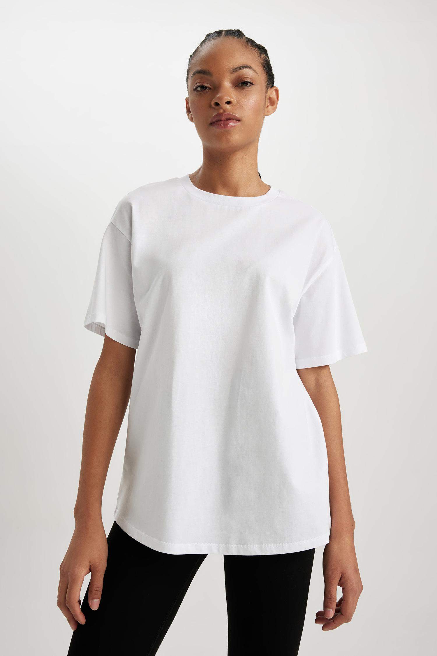 Plain White T-Shirt, Oversized Fit