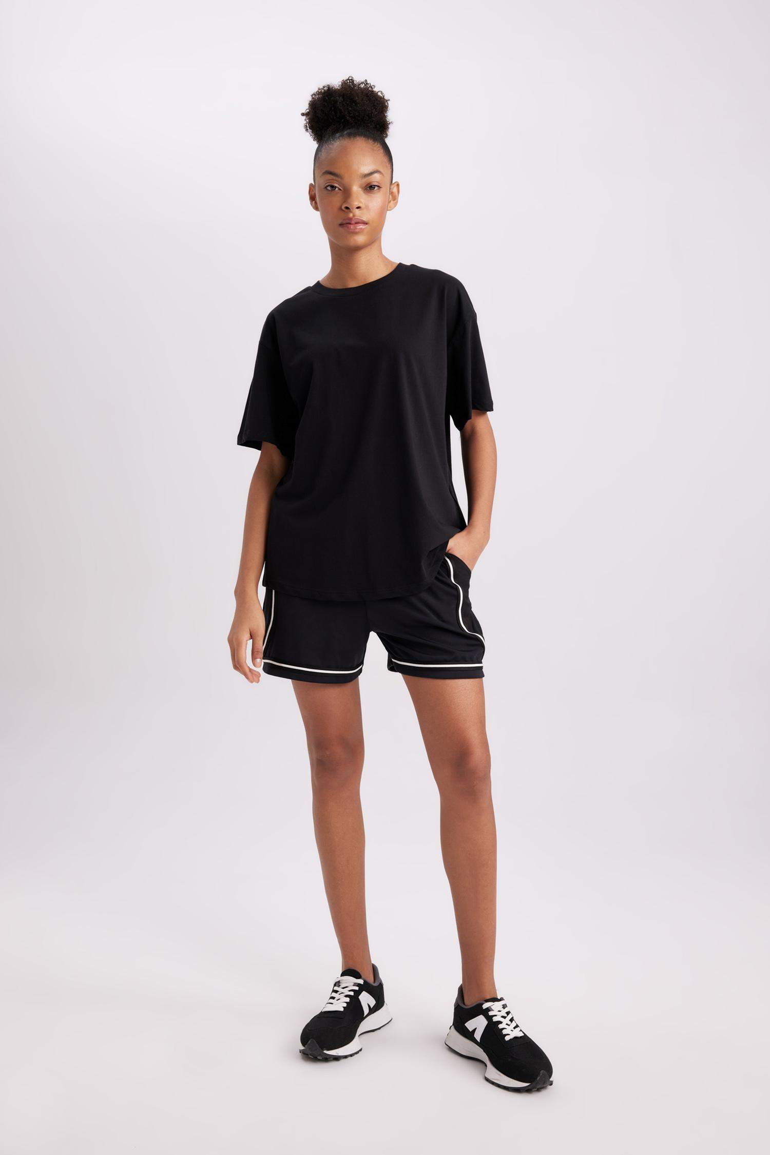 DeFactoFit Oversize Fit Crew Neck Sports T-Shirt
