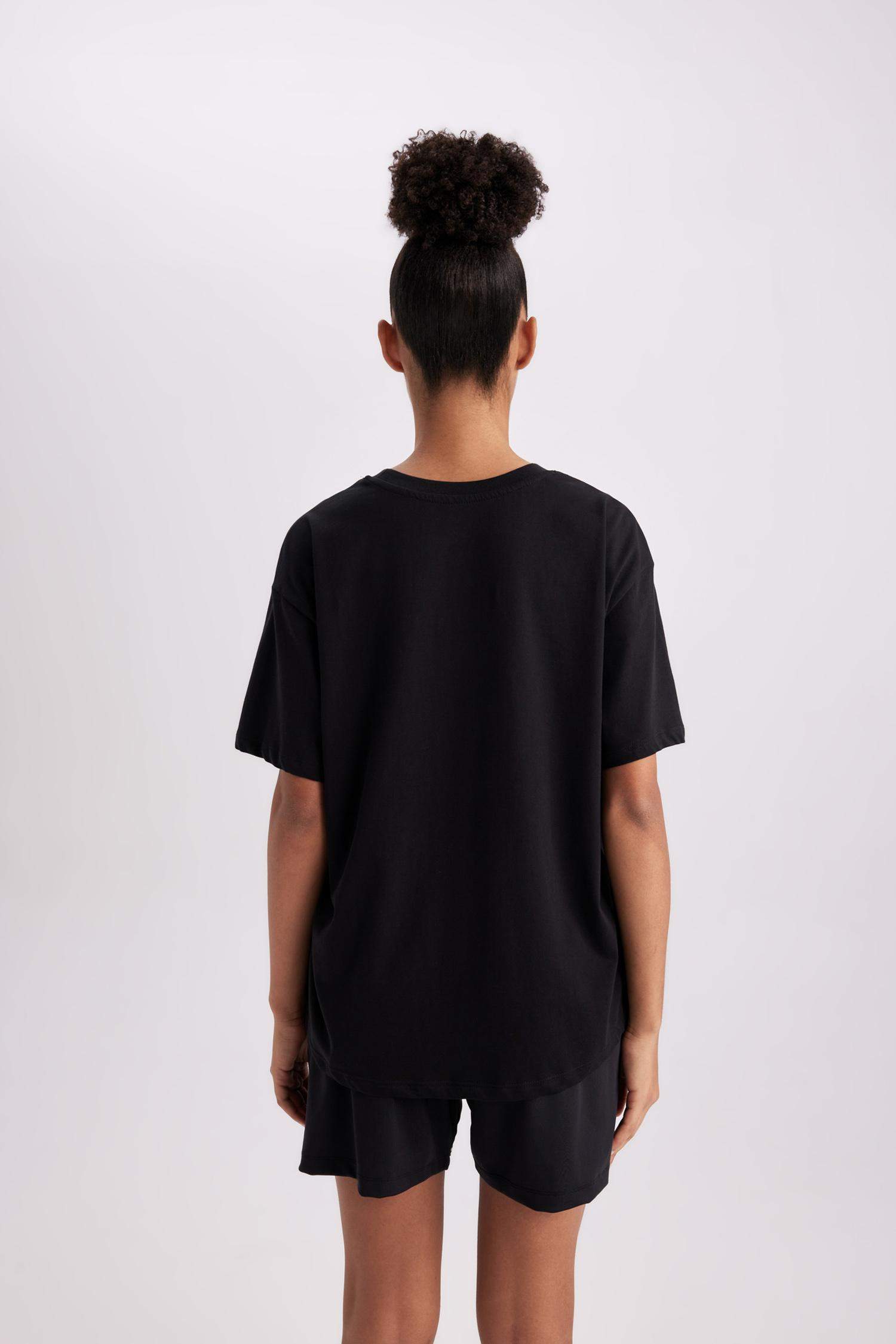 DeFactoFit Oversize Fit Crew Neck Sports T-Shirt