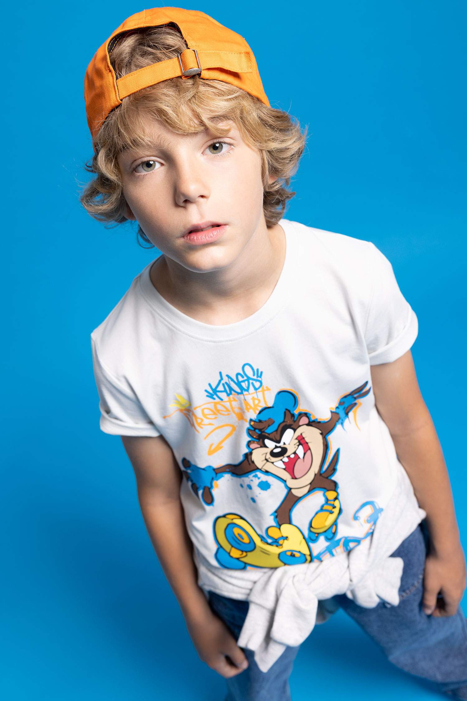 تي شيرت ولادي بقصة عادية من لوني تونز