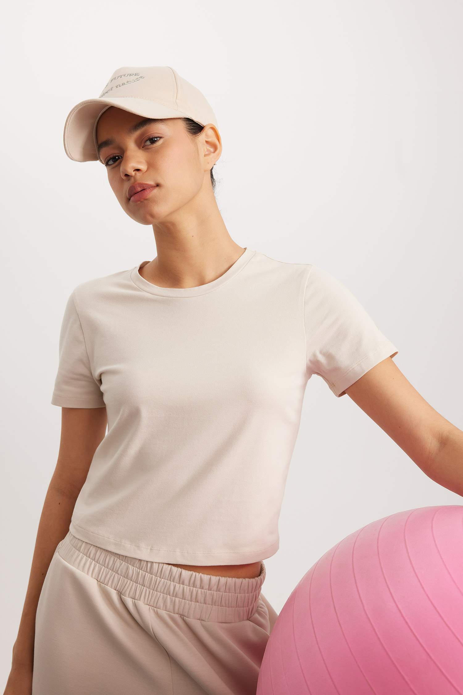 DeFactoFit Crop Crew Neck Sports T-Shirt