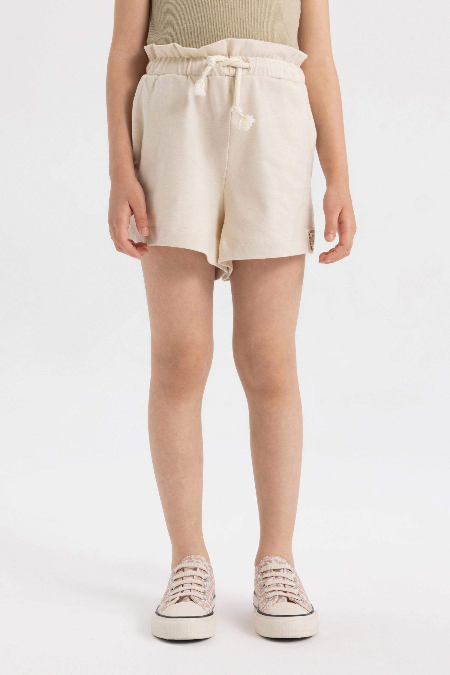 Short En Coton Peigné Pour Fille